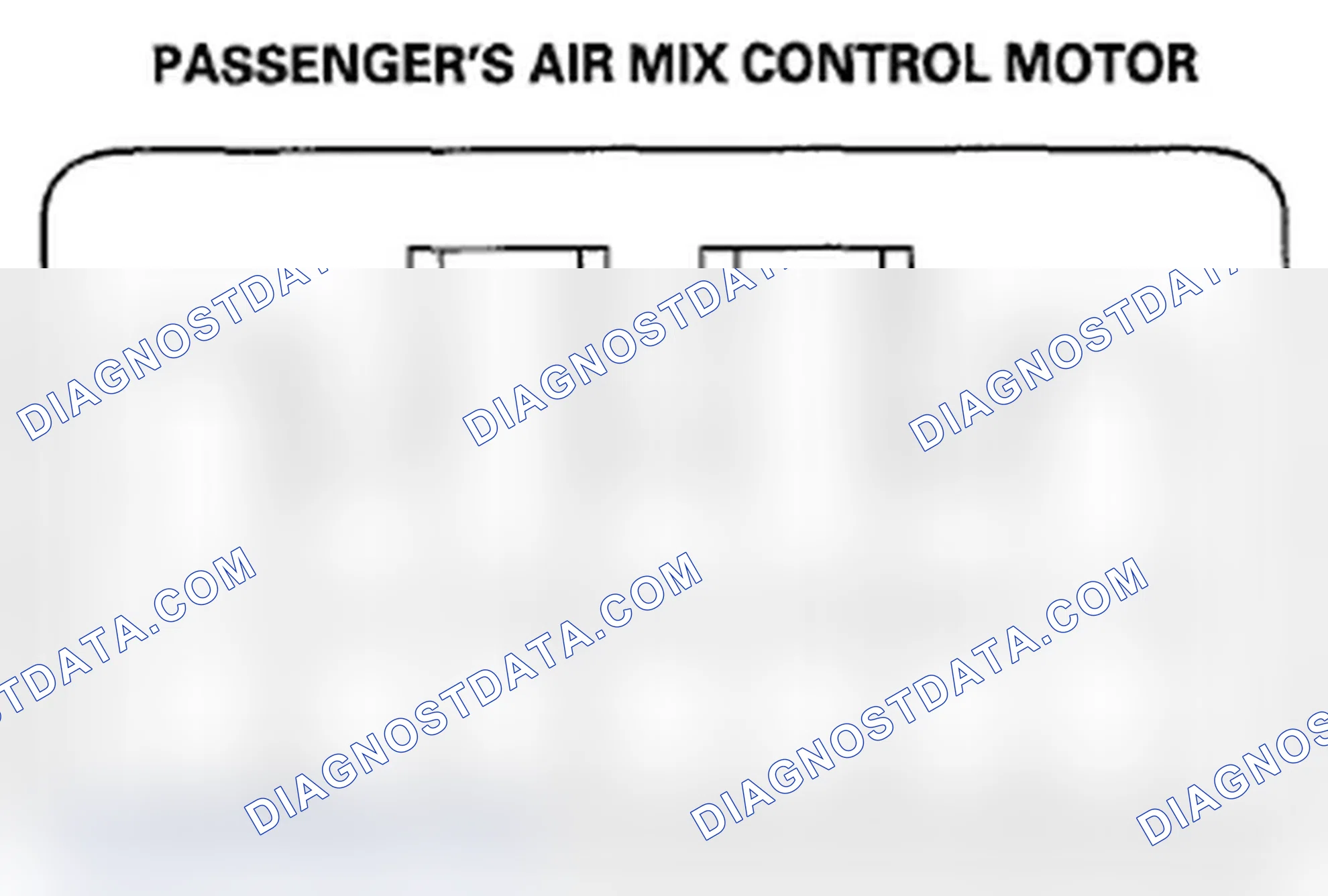 Scheme 158: Passenger's Air Mix Control Motor Test