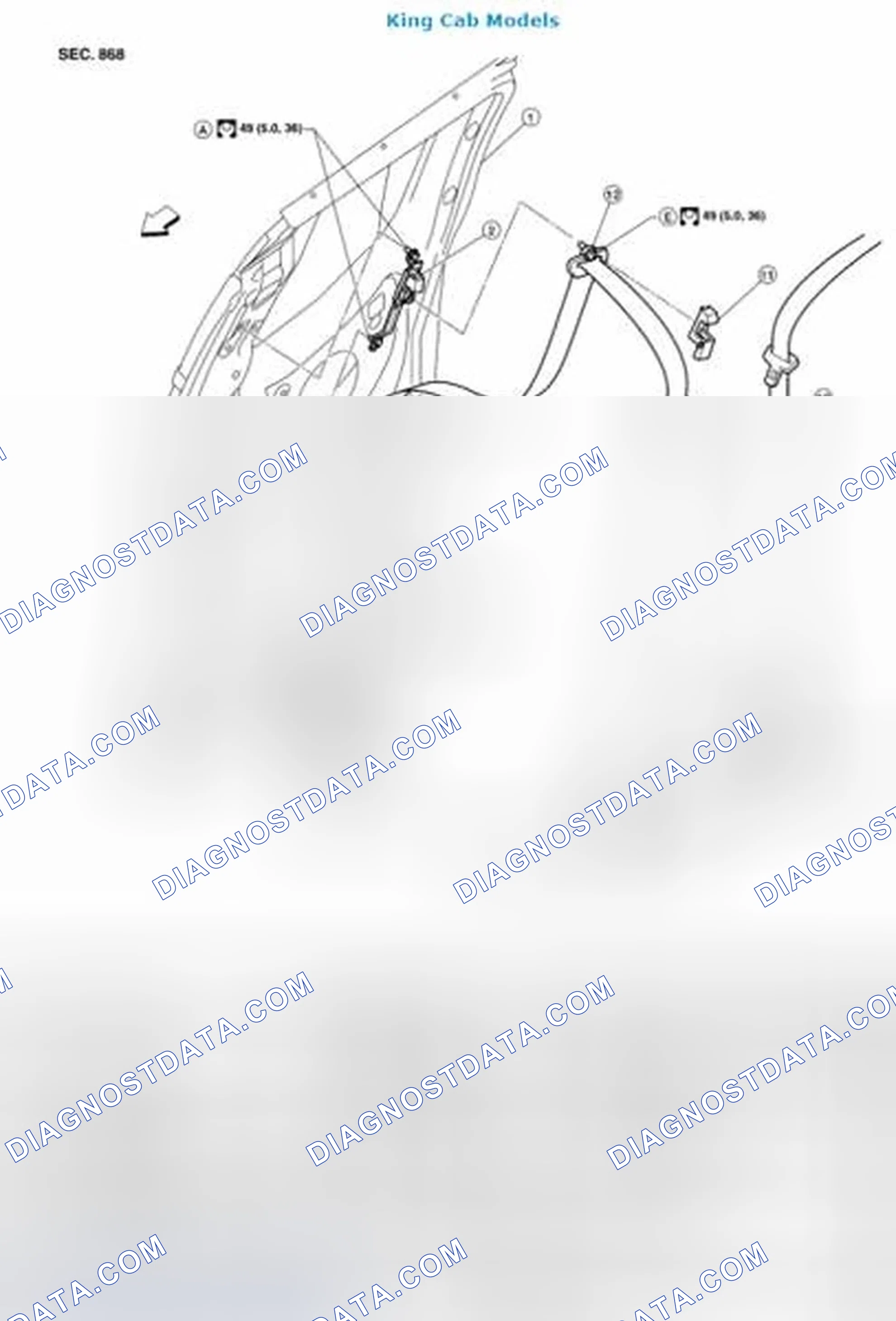 Scheme 5: Front Seat Belt: Exploded View