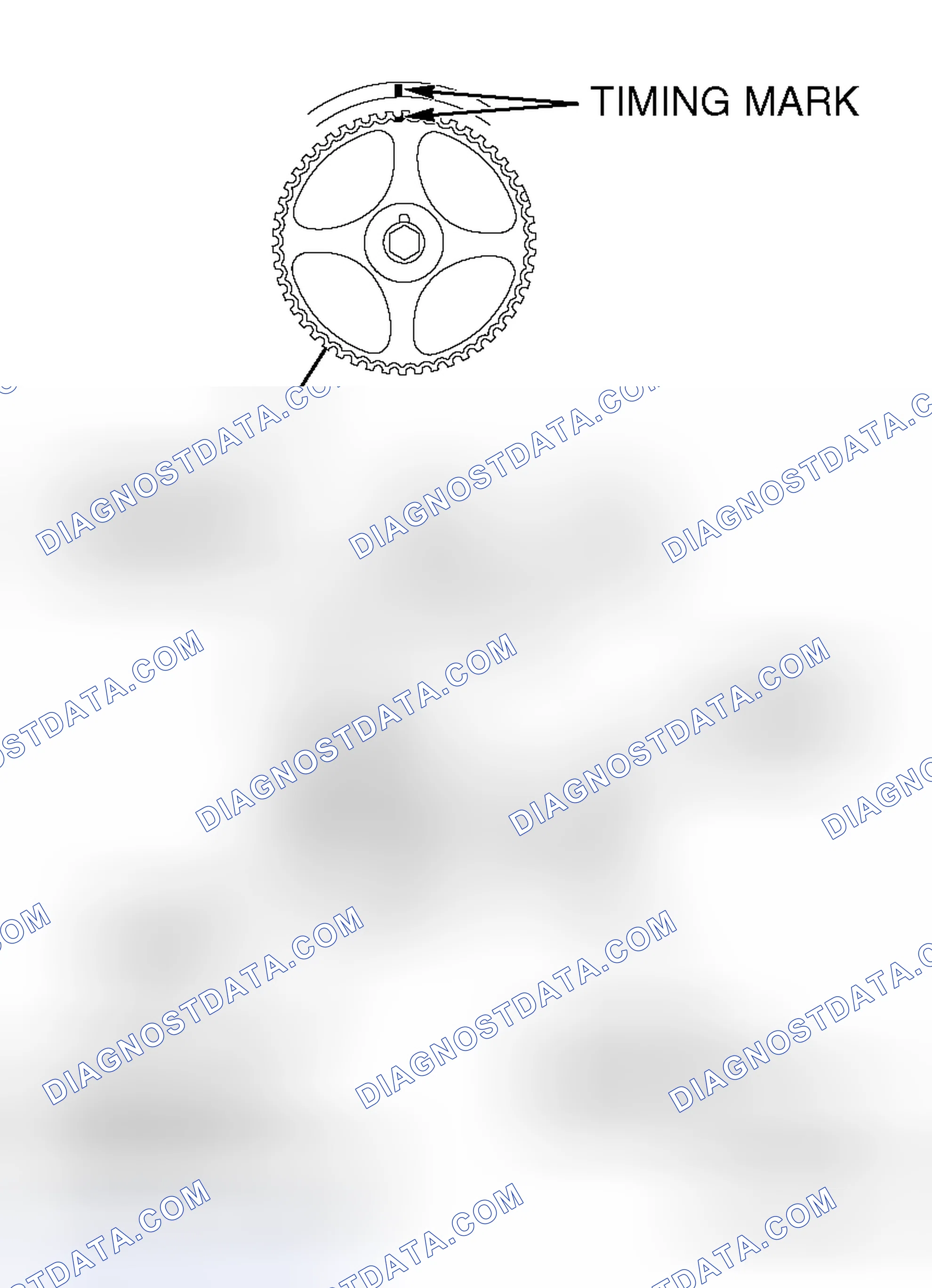 Scheme 75: << F >> VALVE TIMING BELT INSTALLATION