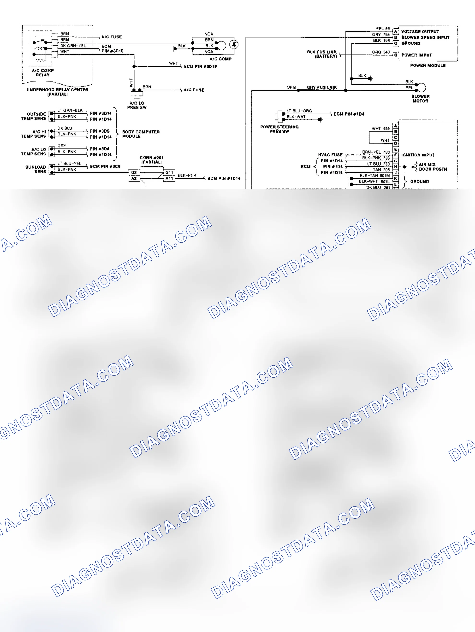 Scheme 20: Reatta CRT Climate Control A/C-Heater Wiring Diagram
