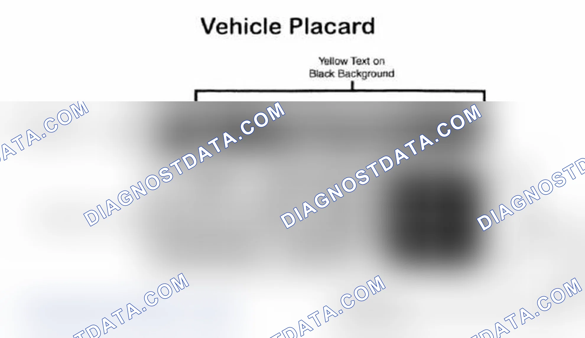 Scheme 28: Vehicle Tire Placard - Typical