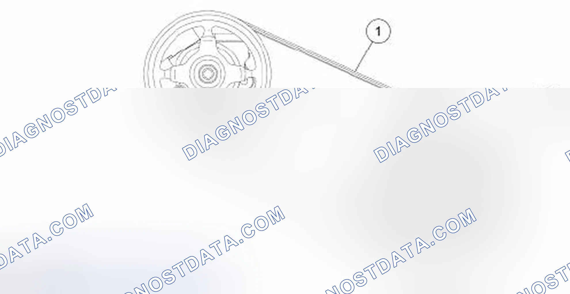 Scheme 3: Power Steering Pump Belt - 3.5L and 3.7L