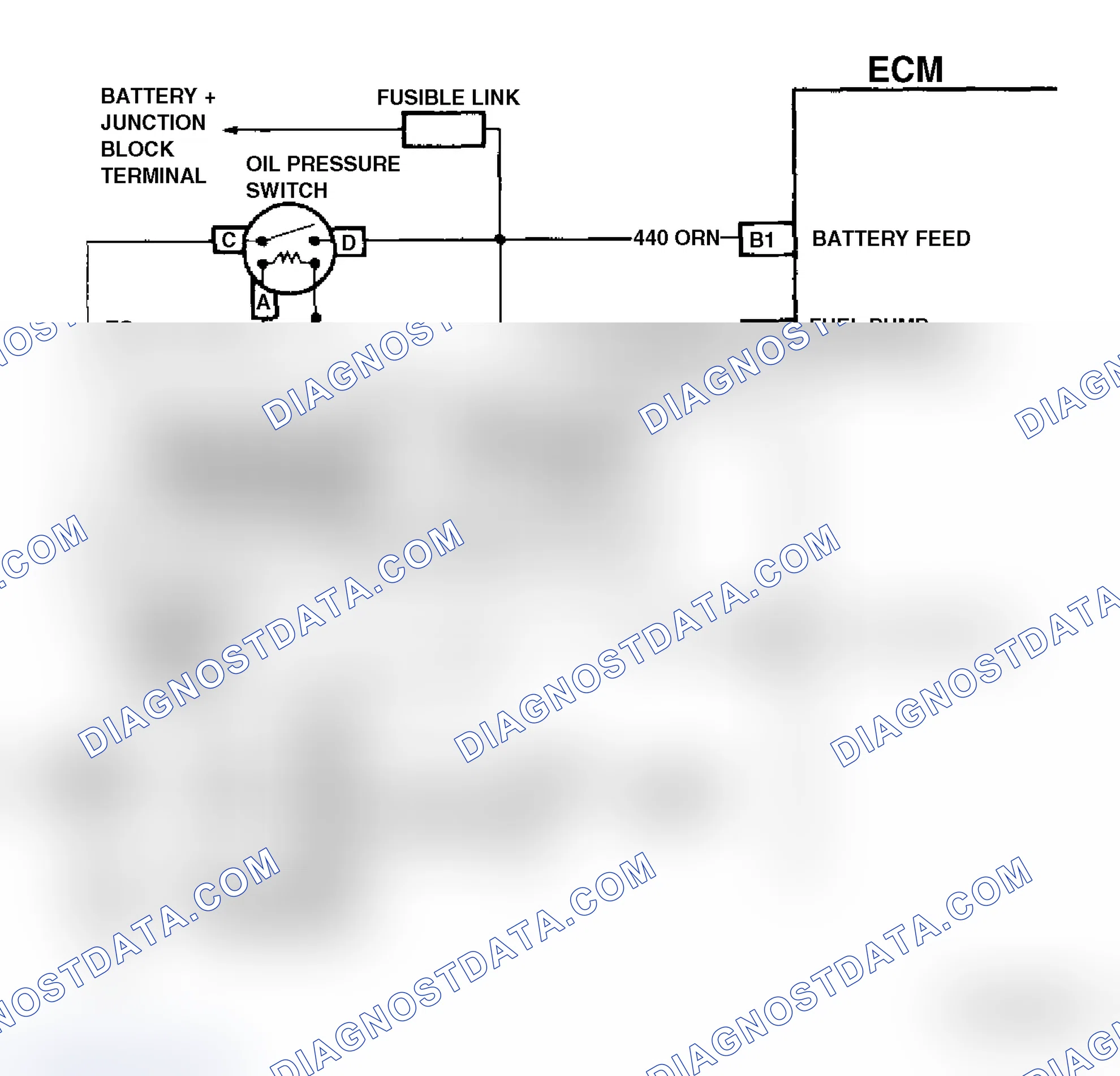 Scheme 60: Code 54 Schematic ("G" Series) Fuel Pump Circuit