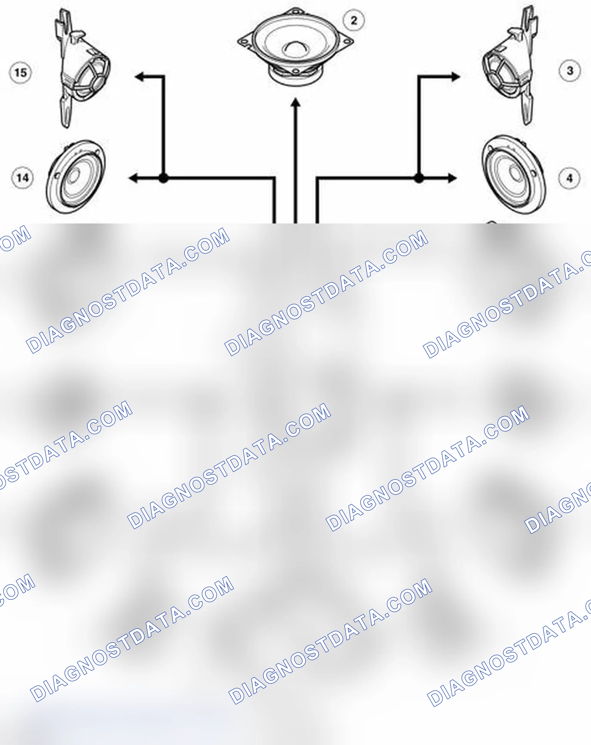 Scheme 25: LOGIC 7 SYSTEM - SPEAKER CONTROL DIAGRAM