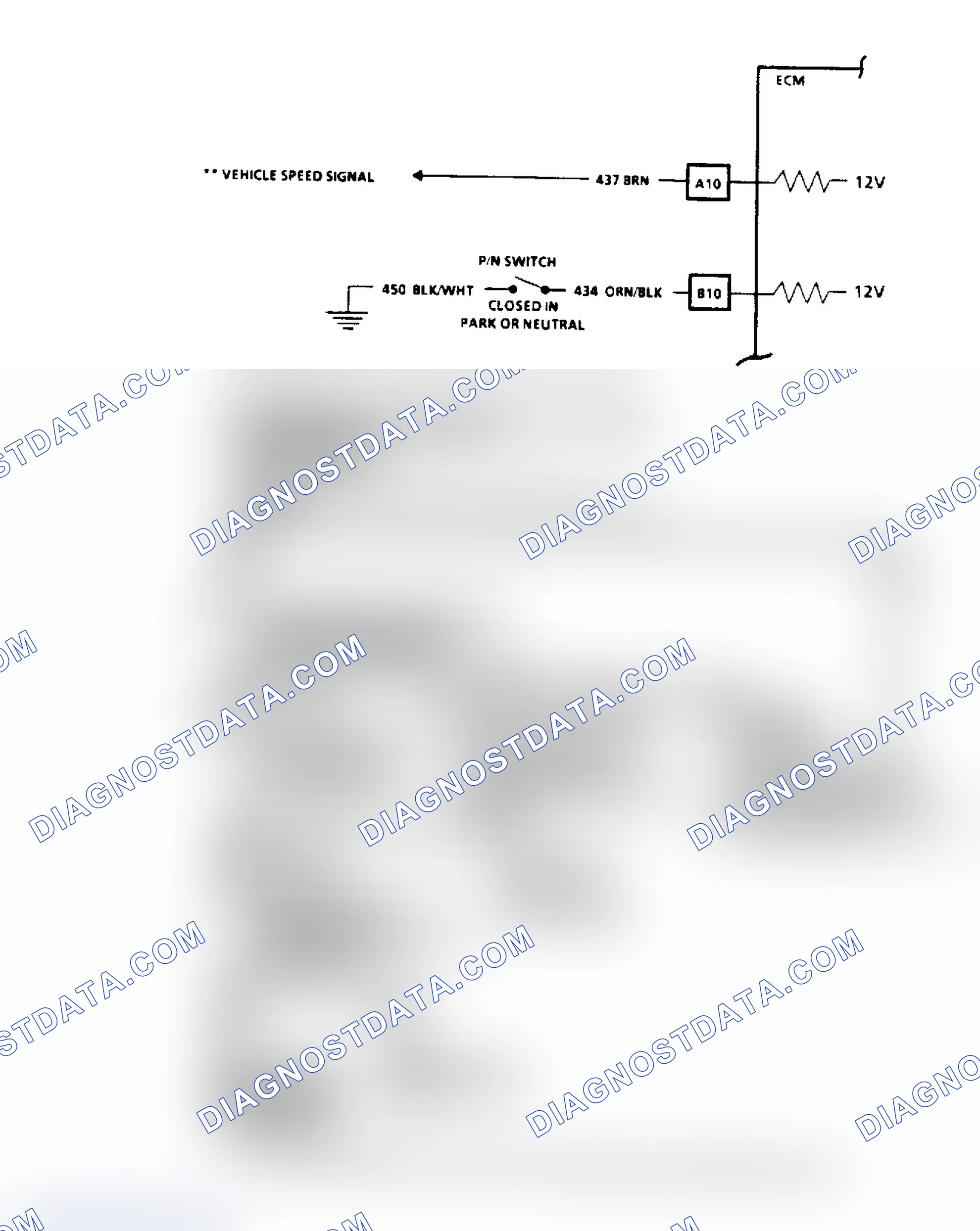 Scheme 57: Code 24, Vehicle Speed Sensor (VSS) Flow Chart & Schematic