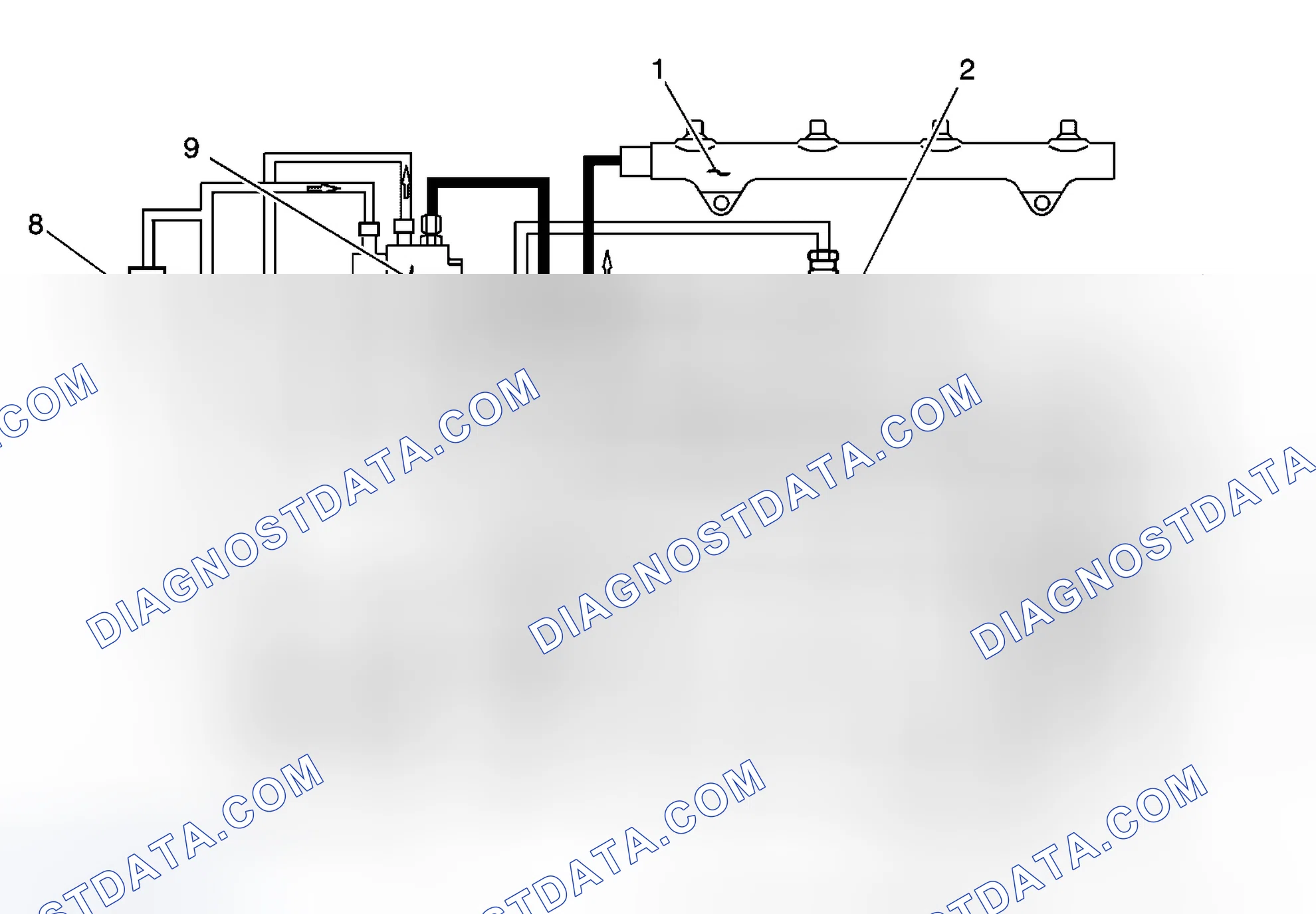 Scheme 268: Fuel Injection Line Routing Diagram