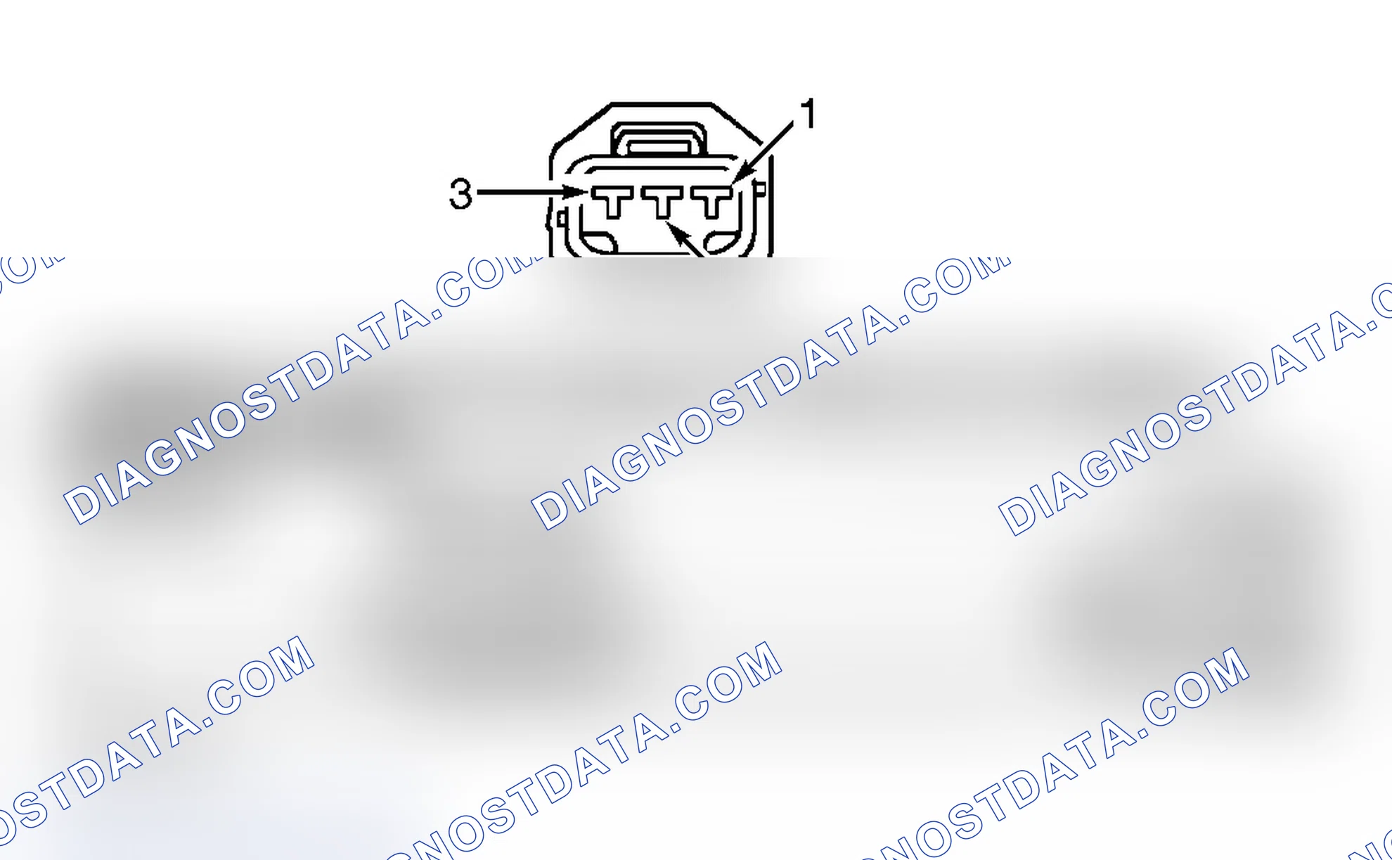 Scheme 80: CAMSHAFT POSITION SENSOR HARNESS CONNECTOR END VIEW