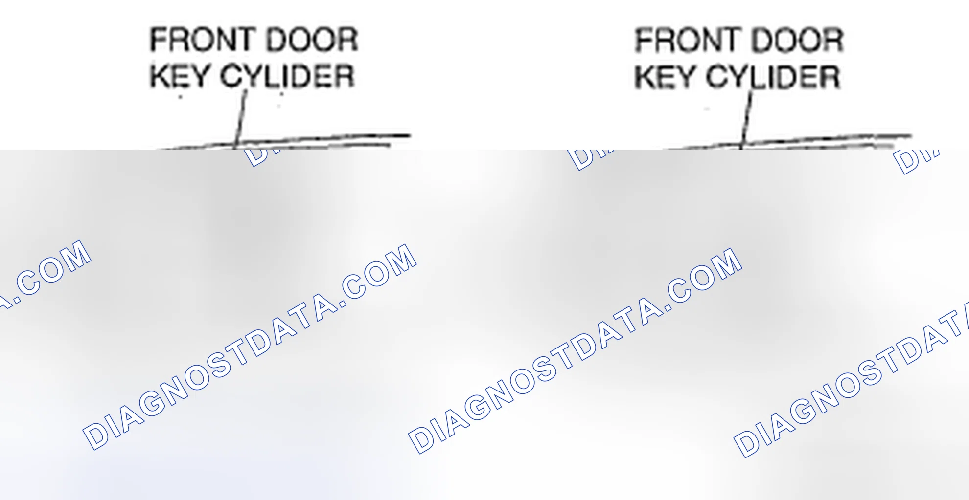 Scheme 22: Front Door Key Cylinder Removal Note