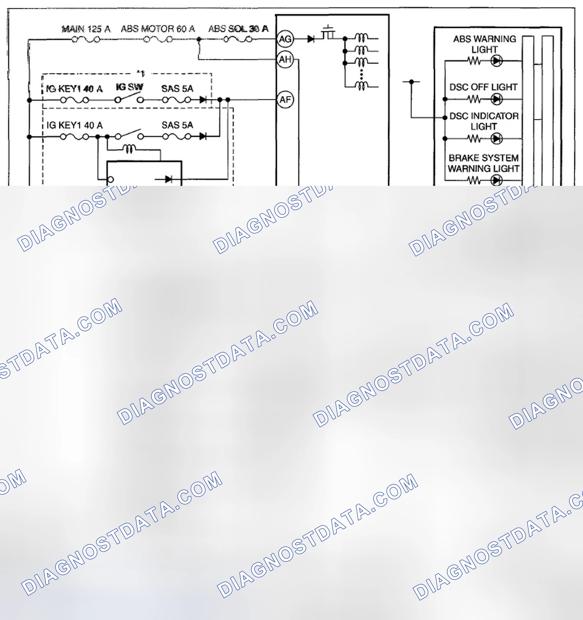 Scheme 1: DYNAMIC STABILITY CONTROL SYSTEM WIRING DIAGRAM [DYNAMIC STABILITY CONTROL (DSC)]
