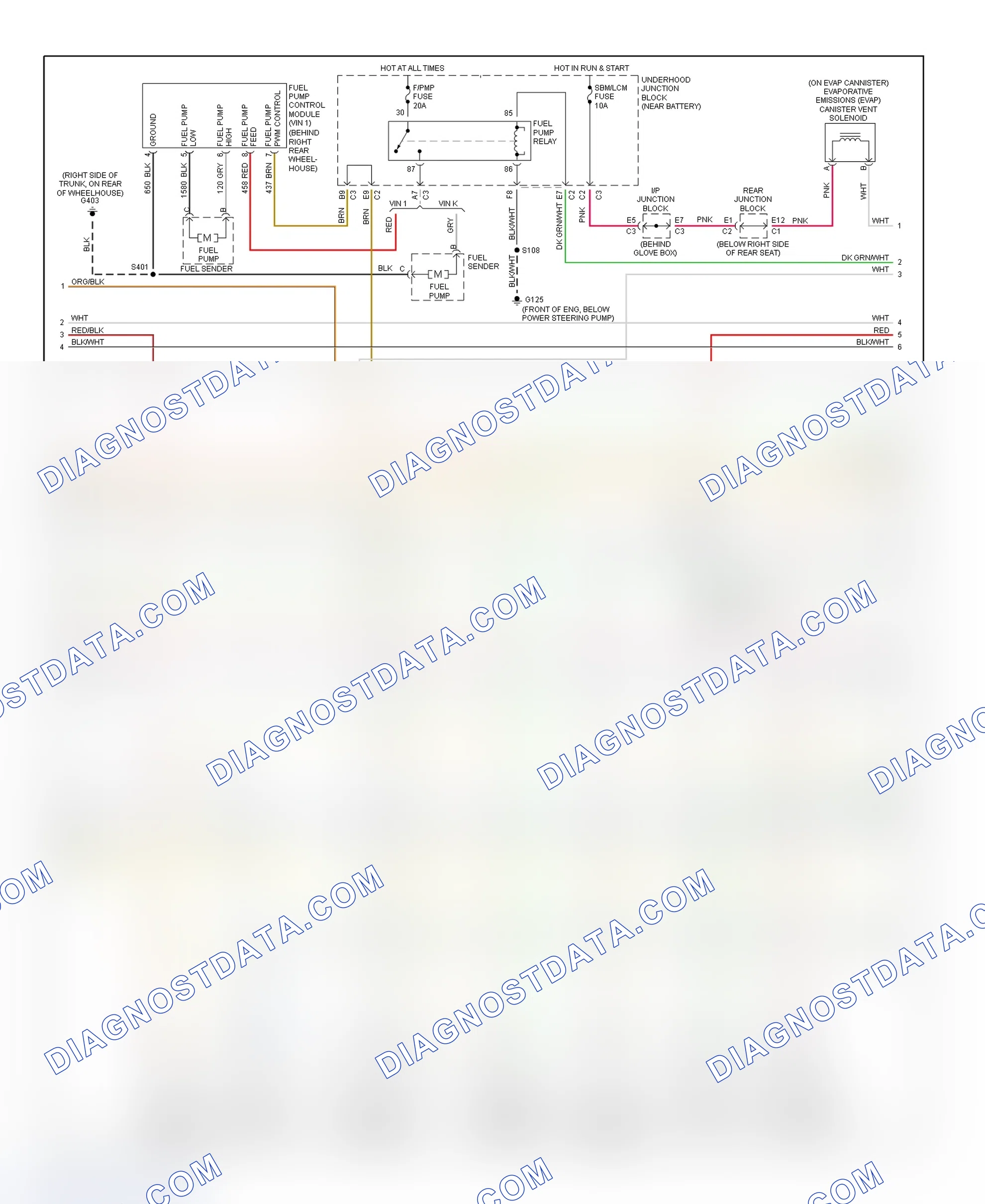 Scheme 152: PCM Wiring Diagram (Park Avenue - 3.8L - 3 Of 4)