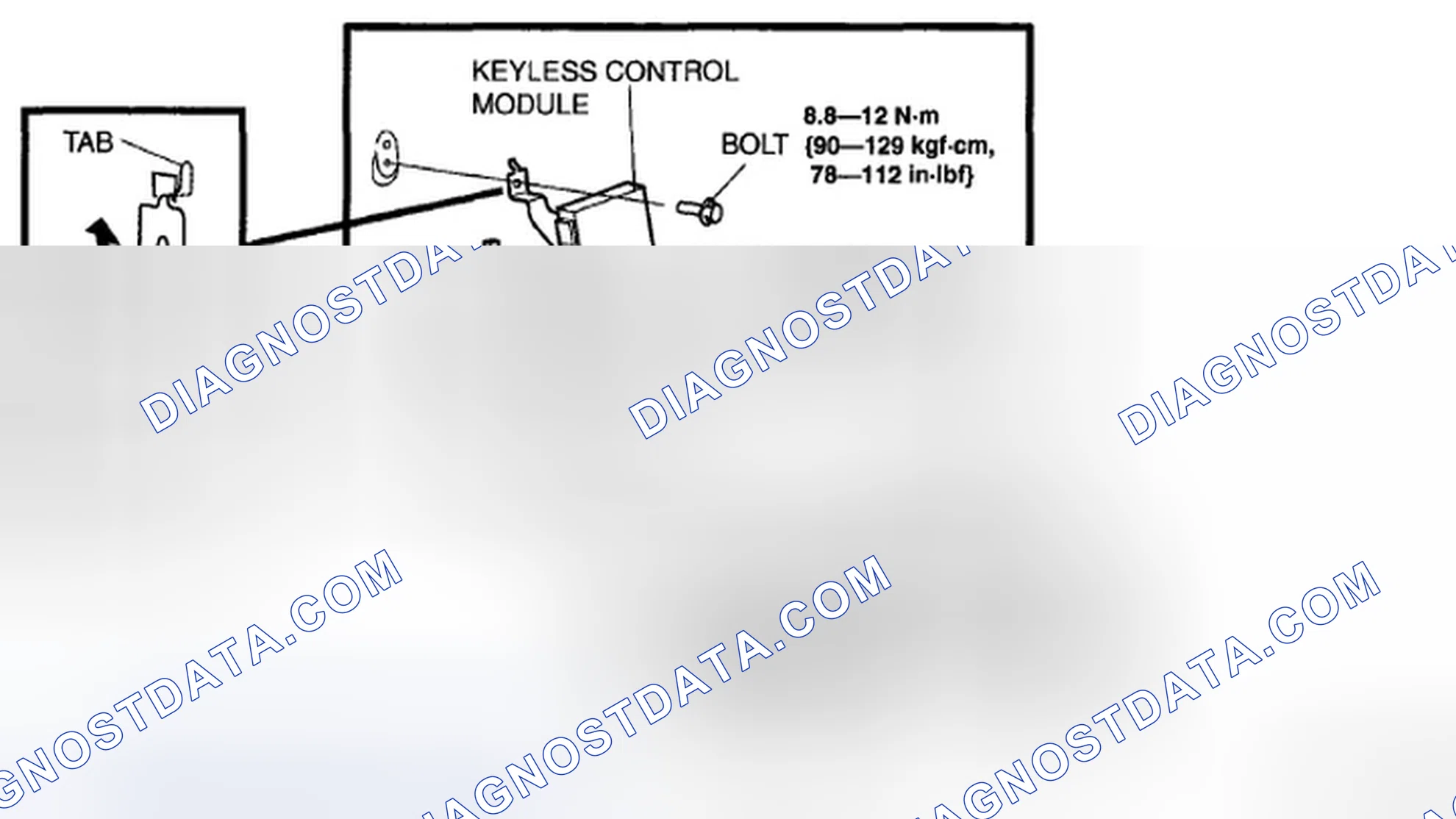 Scheme 47: KEYLESS CONTROL MODULE REMOVAL/INSTALLATION