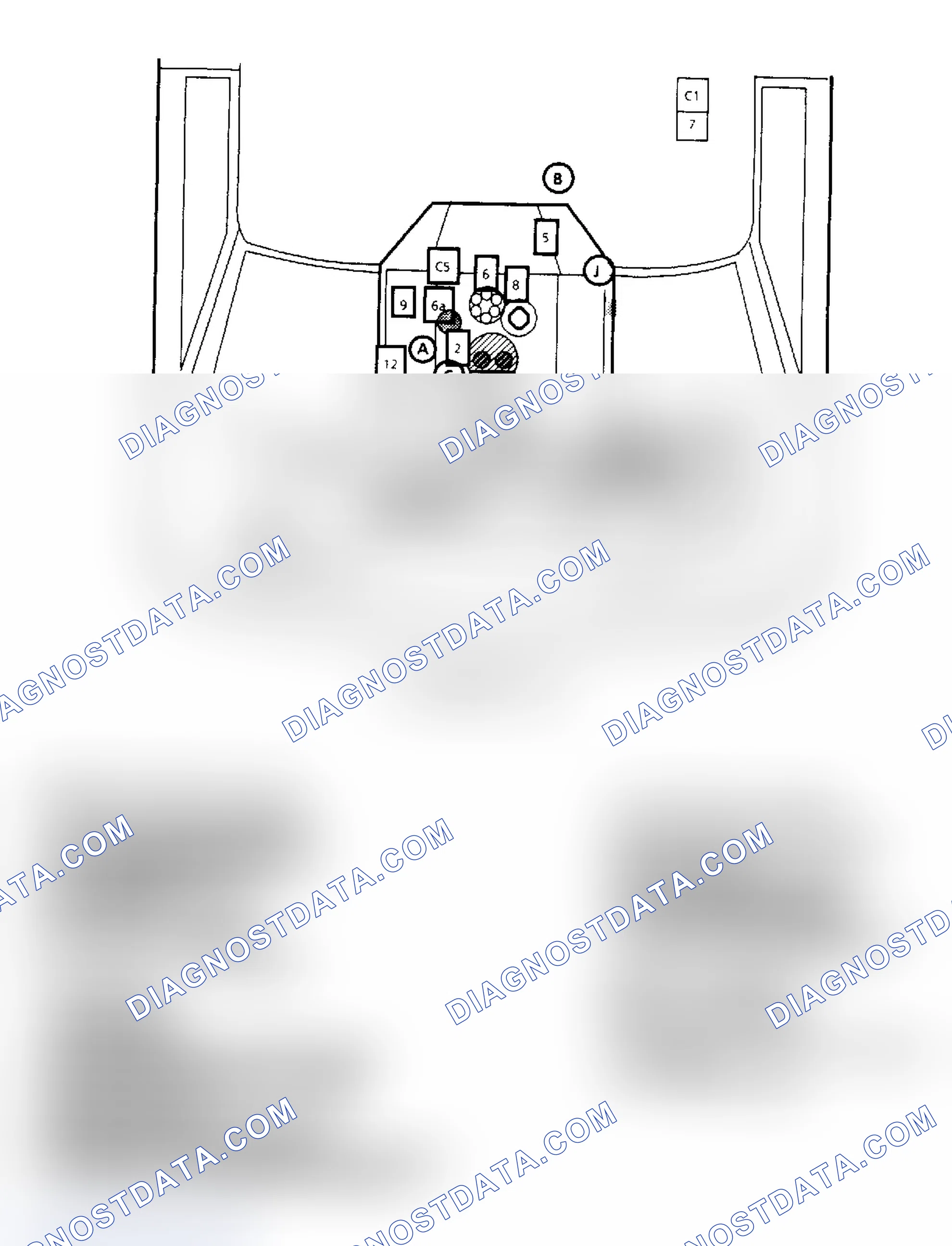 Scheme 143: Component Locations for "G" Series 4.3L