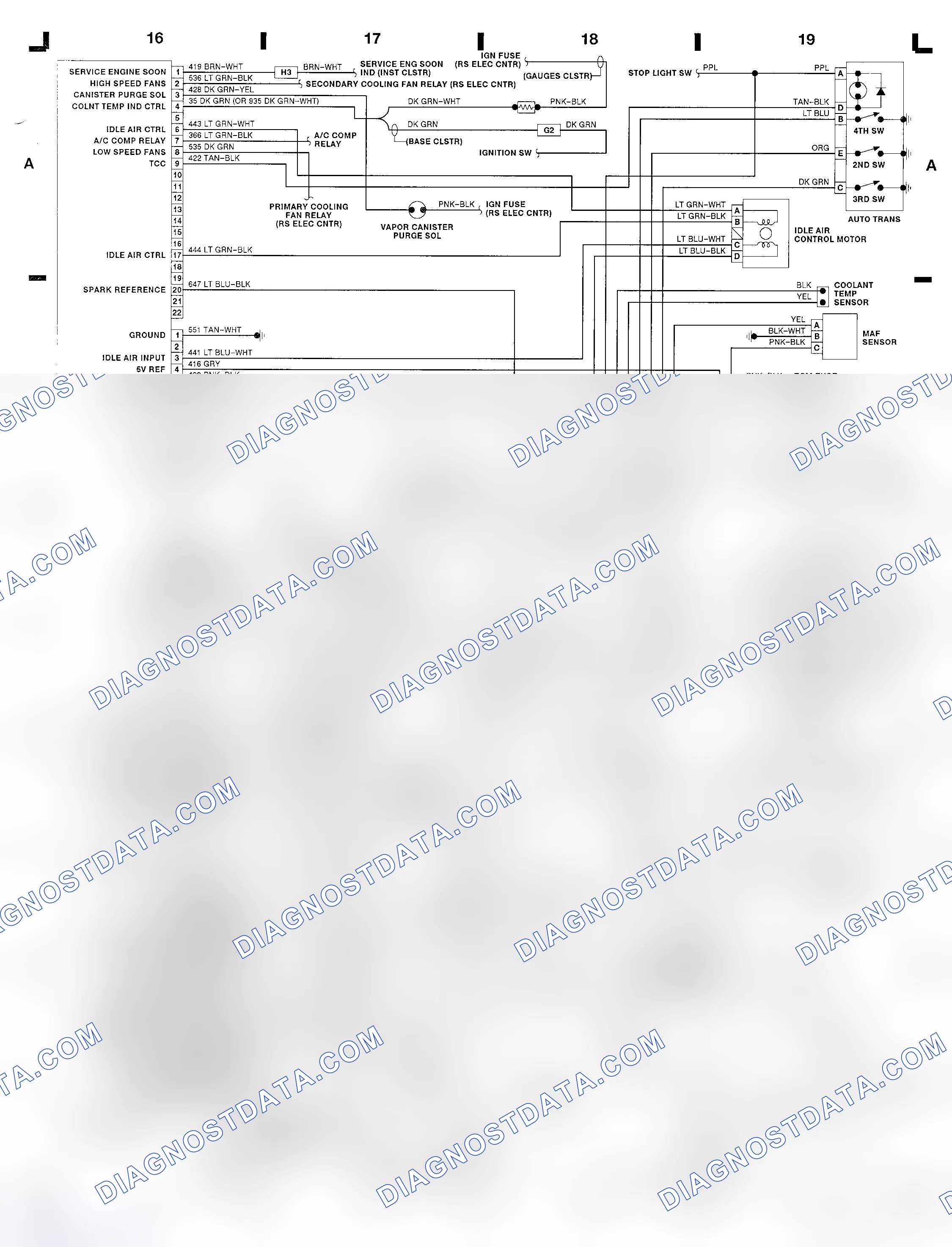 Scheme 33: 3.8L (VIN L) ECM Wiring Diagram (Regal)