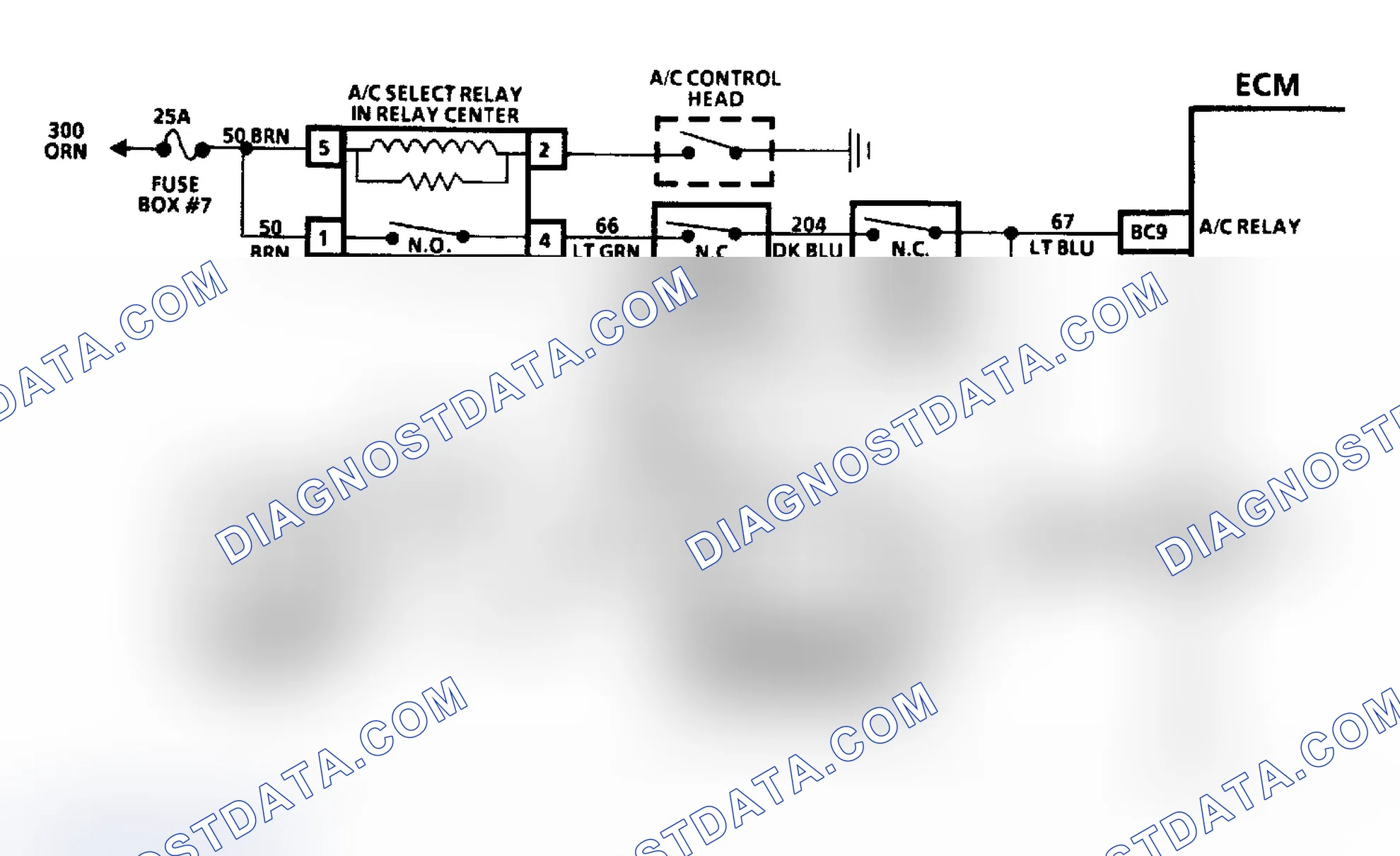 Scheme 515: Chart C10A, Schematic, A/C Clutch Control (3.8L "C" & "H" Bodies)
