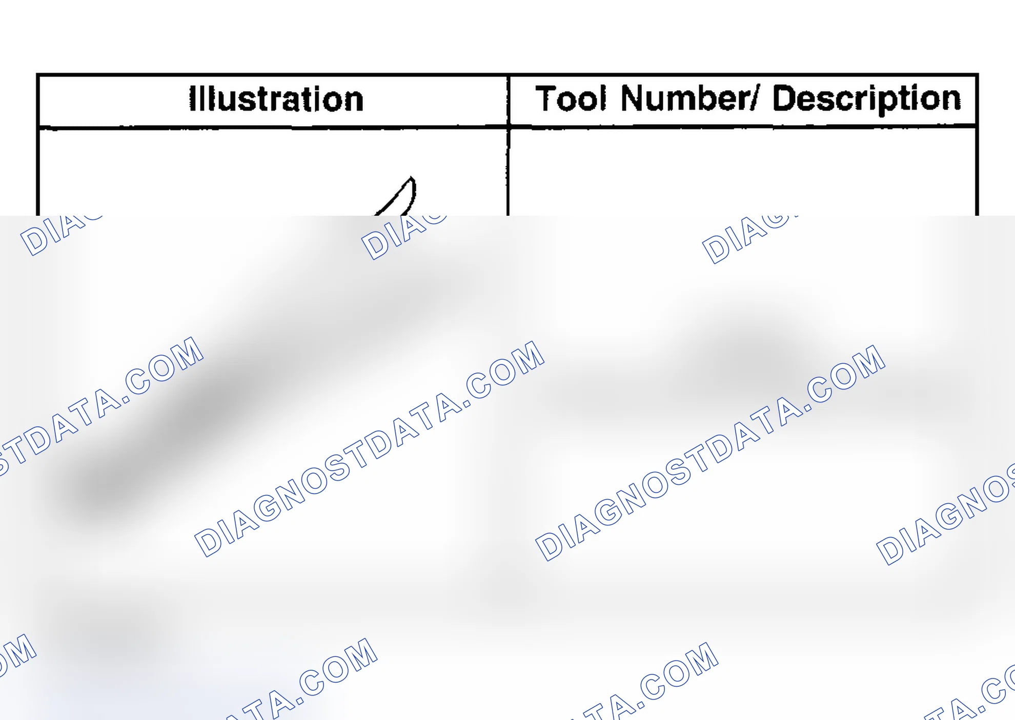 Scheme 103: Special Tools and Equipment