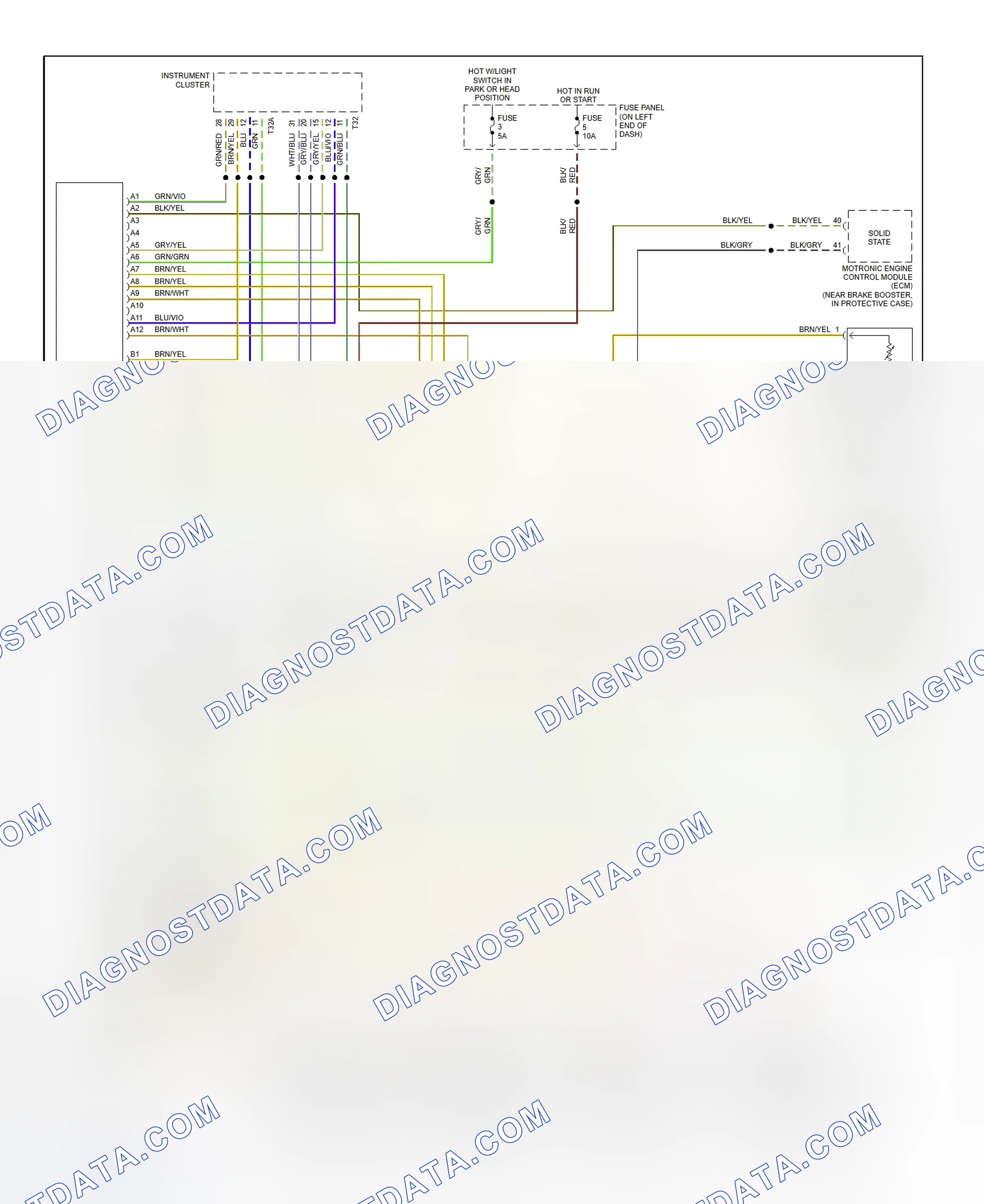 Scheme 2: Automatic A/C-Heater System Wiring Diagram (2000-01 S4 - 1 Of 2)