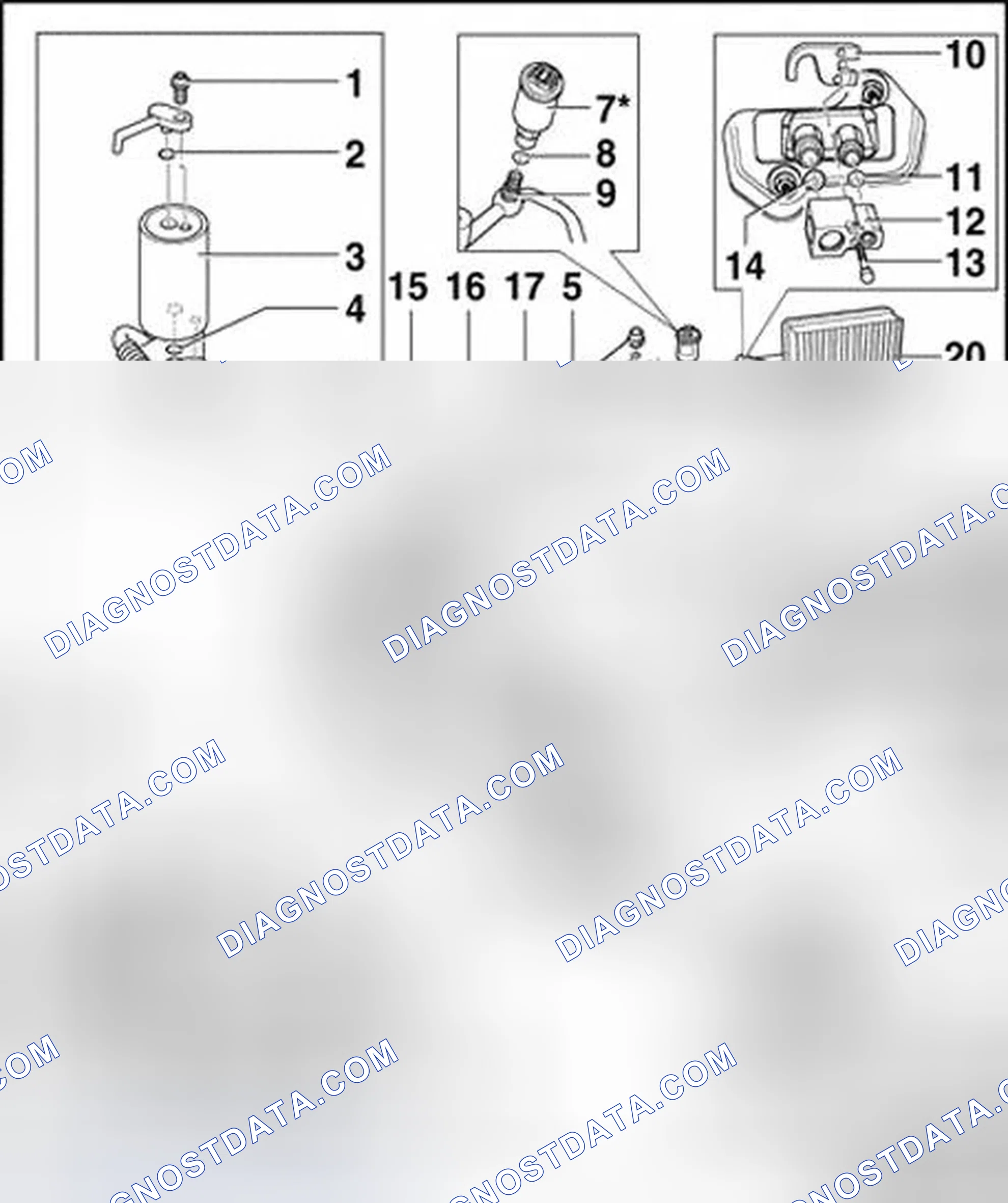 Scheme 2: A/C refrigerant system controls, component overview