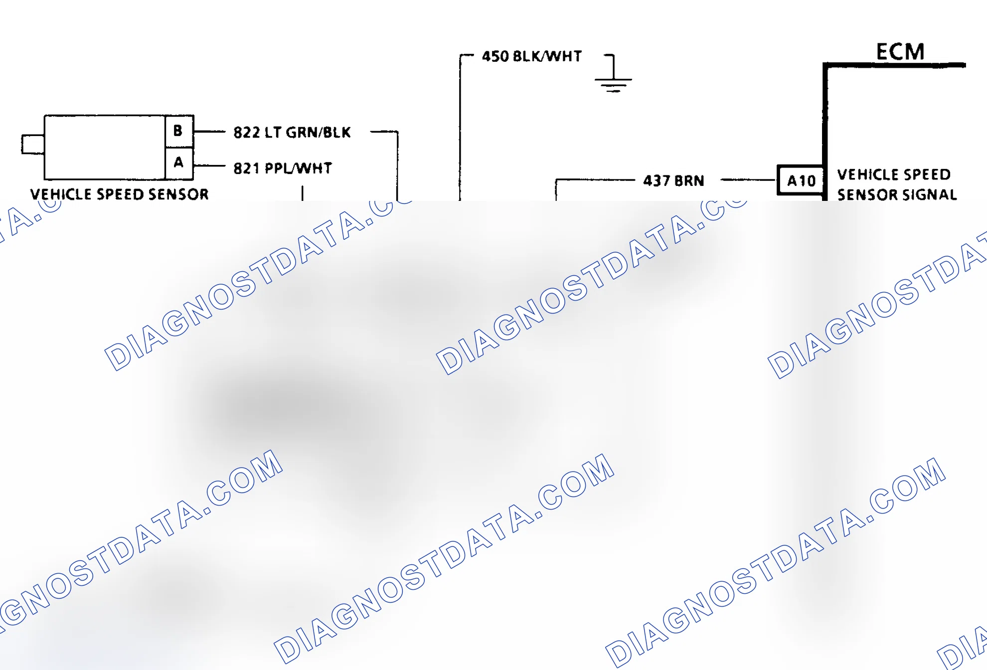 Scheme 212: CODE 24, VEHICLE SPEED SENSOR - C & K SERIES EXCEPT W/4L80-E TRANSMISSION