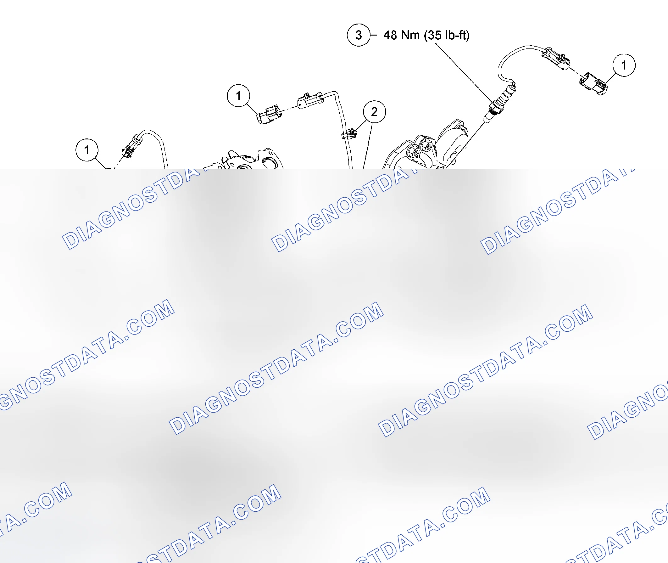 Scheme 42: Heated Oxygen Sensor (HO2S) and Catalyst Monitor Sensor - Exploded View