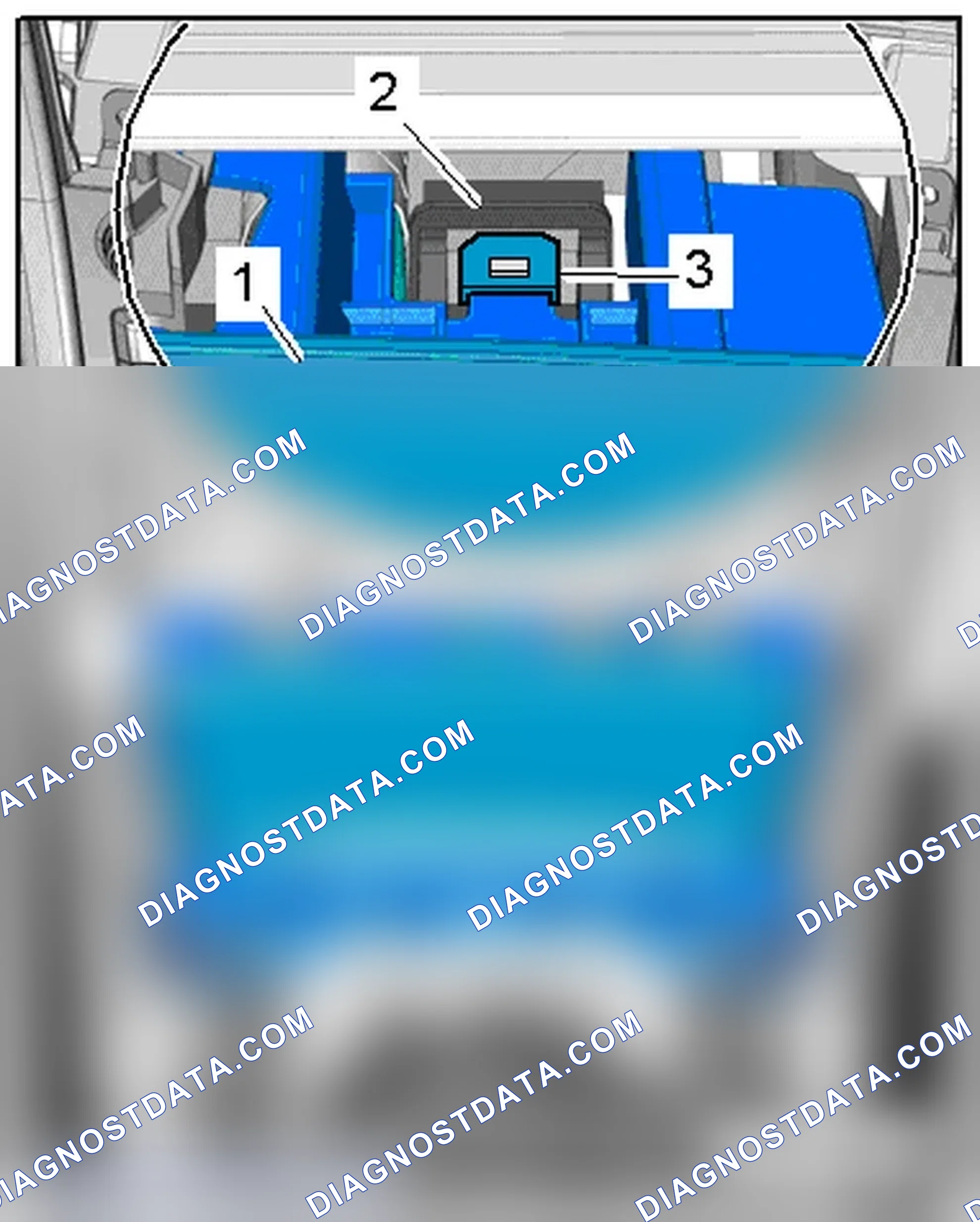 Scheme 54: SELECTOR LEVER SENSOR SYSTEM CONTROL MODULE -J587- WITH THE TIPTRONIC SWITCH -F189