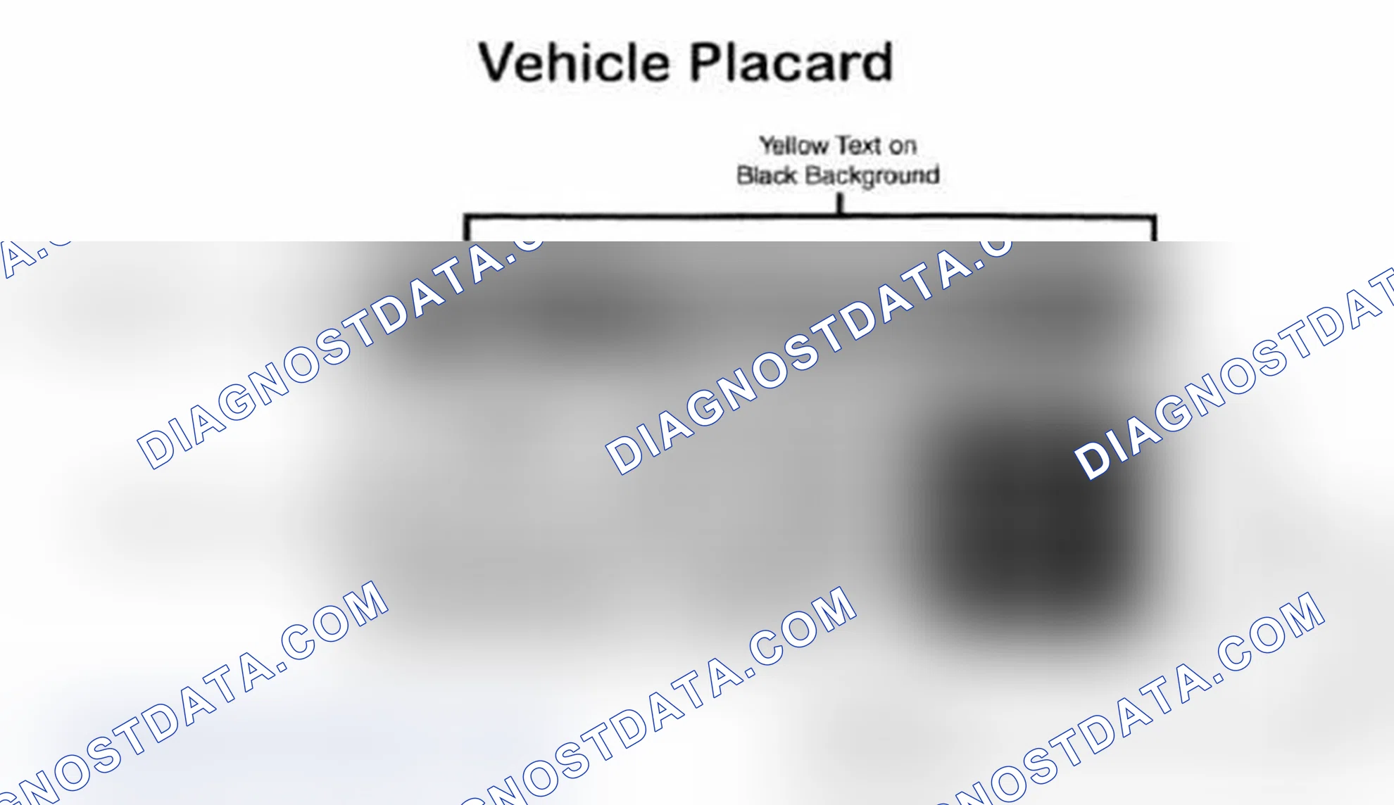 Scheme 28: Vehicle Tire Placard - Typical