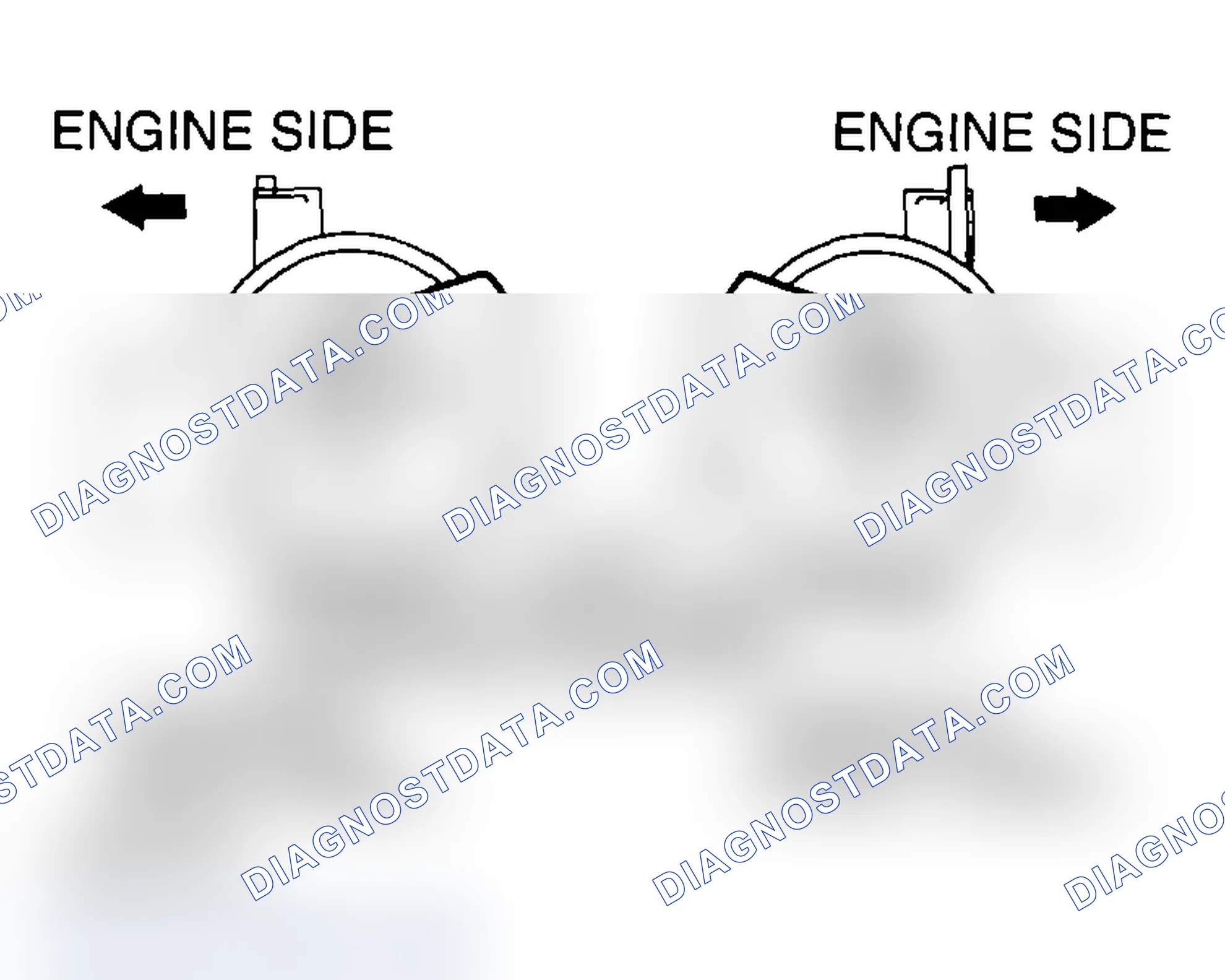 Scheme 1103: >> A << ENGINE FRONT MOUNTING CUSHION STOPPER INSTALLATION