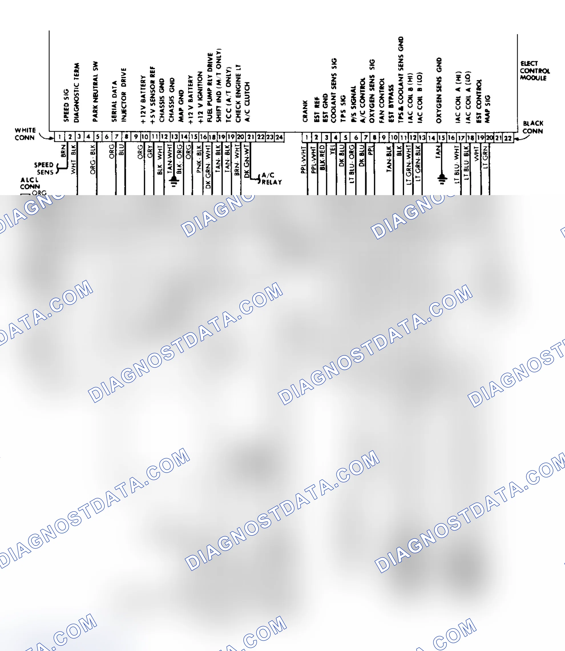 Scheme 309: CCC Wiring Diagram (1.8L & 2.5L Engines)