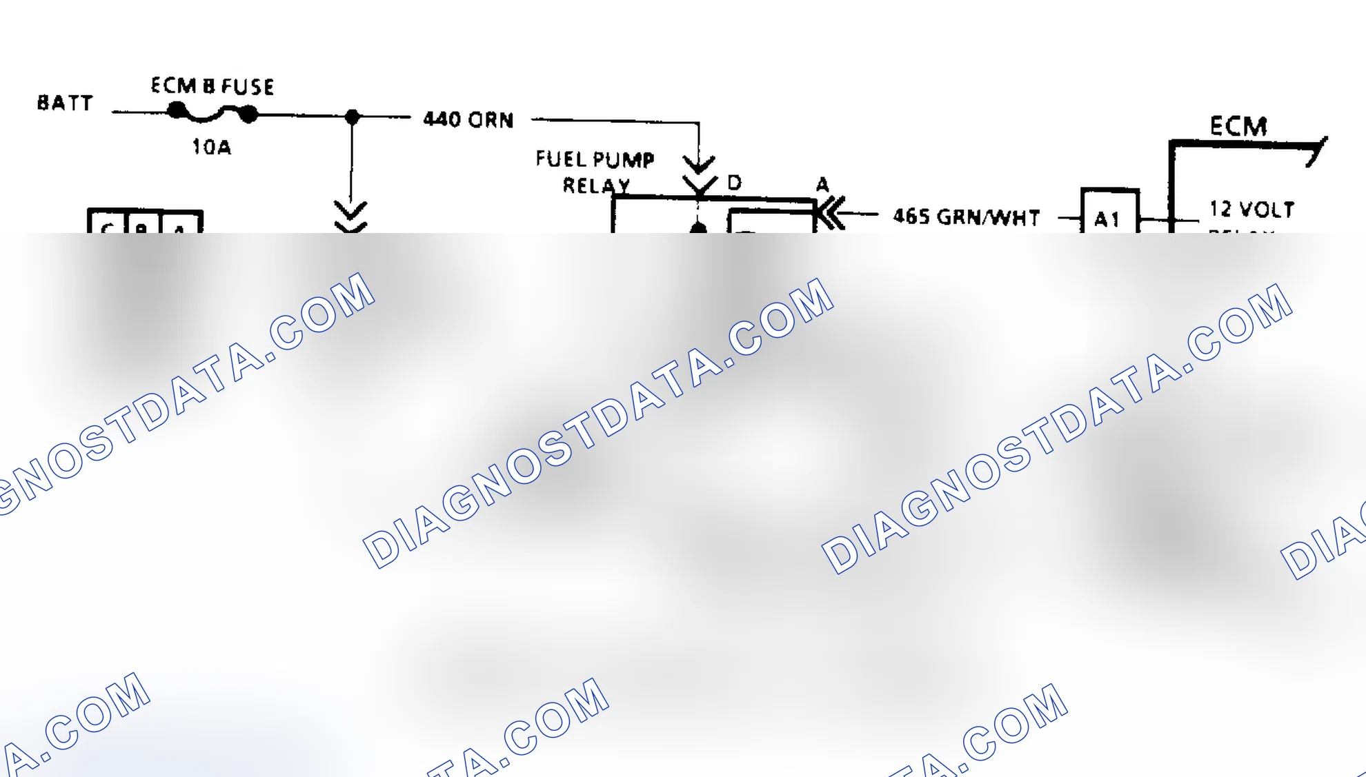 Scheme 82: Code 54, Fuel Pump Schematic (Astro, Safari & "S/T" Series)