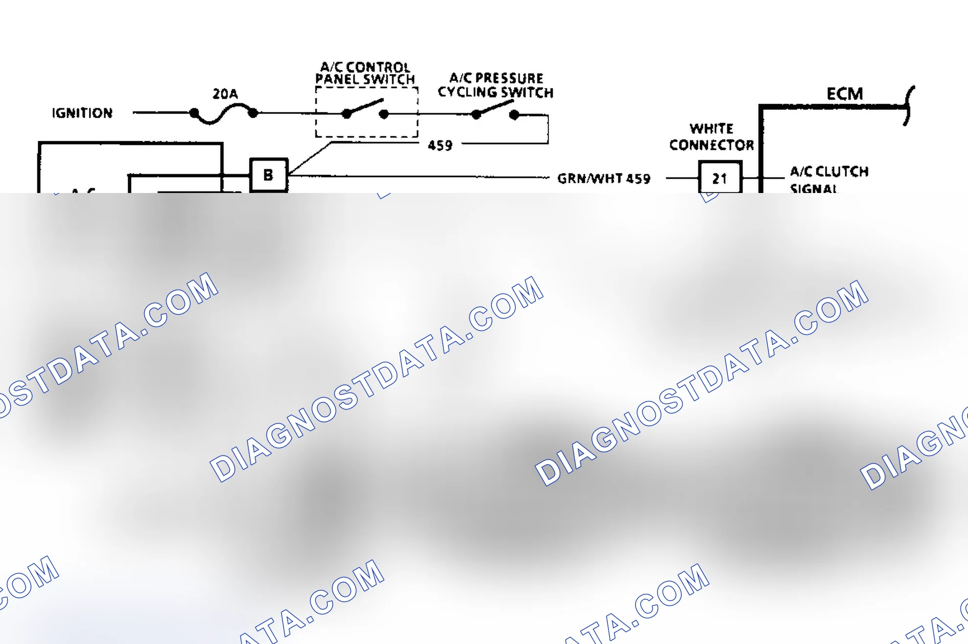 Scheme 295: Chart C10 Schematic: A/C Clutch Control