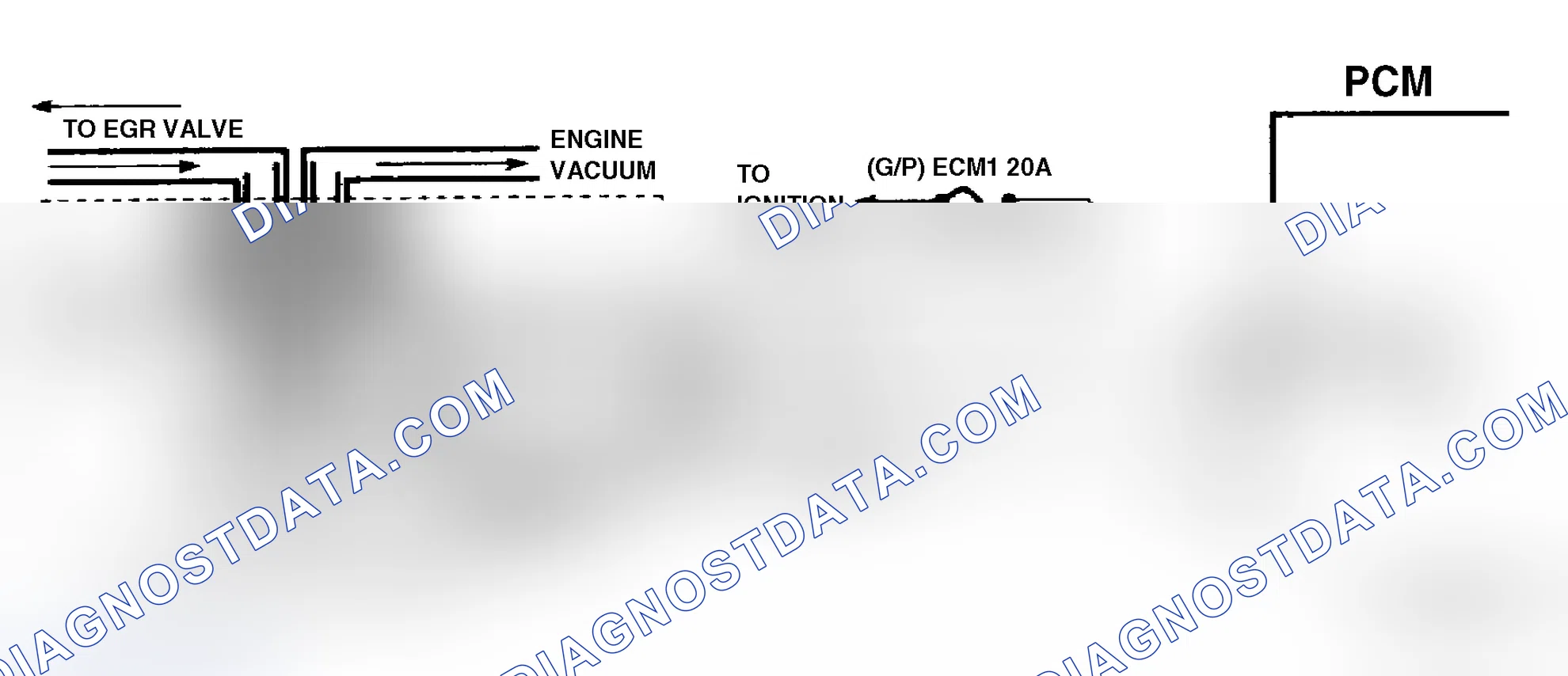 Scheme 206: Code 32 Schematic ("P" Series 5.7L A/T) EGR Circuit Error Models Using Ported Vacuum & EVR Solenoid