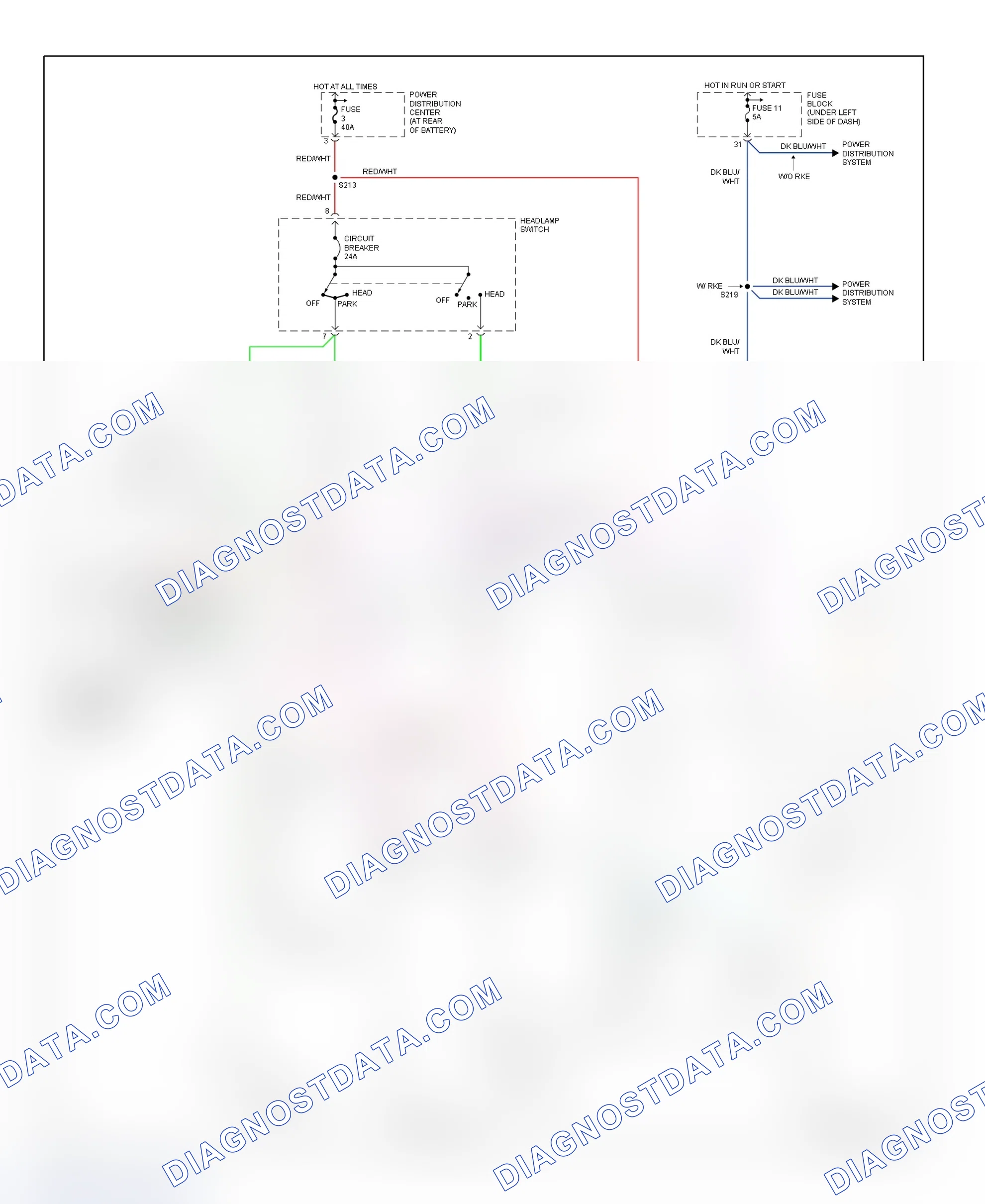 Scheme 19: Daytime Running Lights Wiring Diagram (Neon)