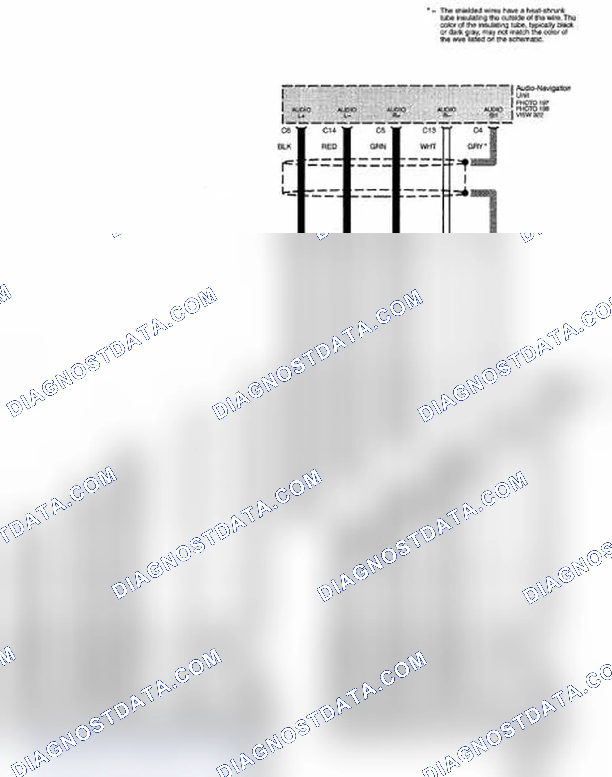 Scheme 300: Multiplex Integrated Control System Circuit Diagram - GA-NET Audio (Navigation With XM Radio) (Page 50-18)