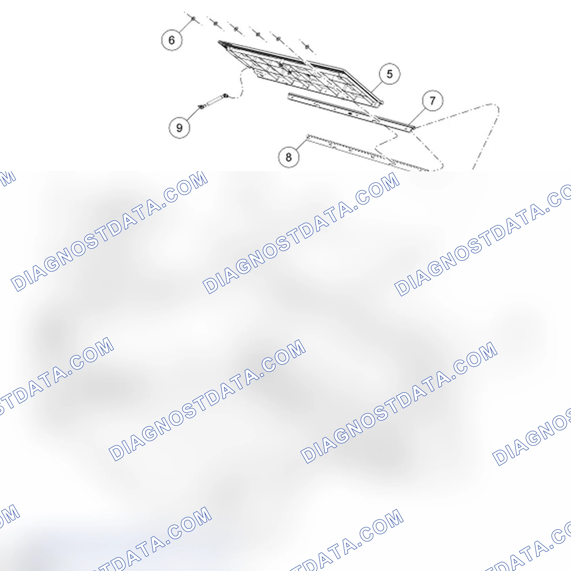 Scheme 6: Pickup Bed Storage Compartment - Exploded View