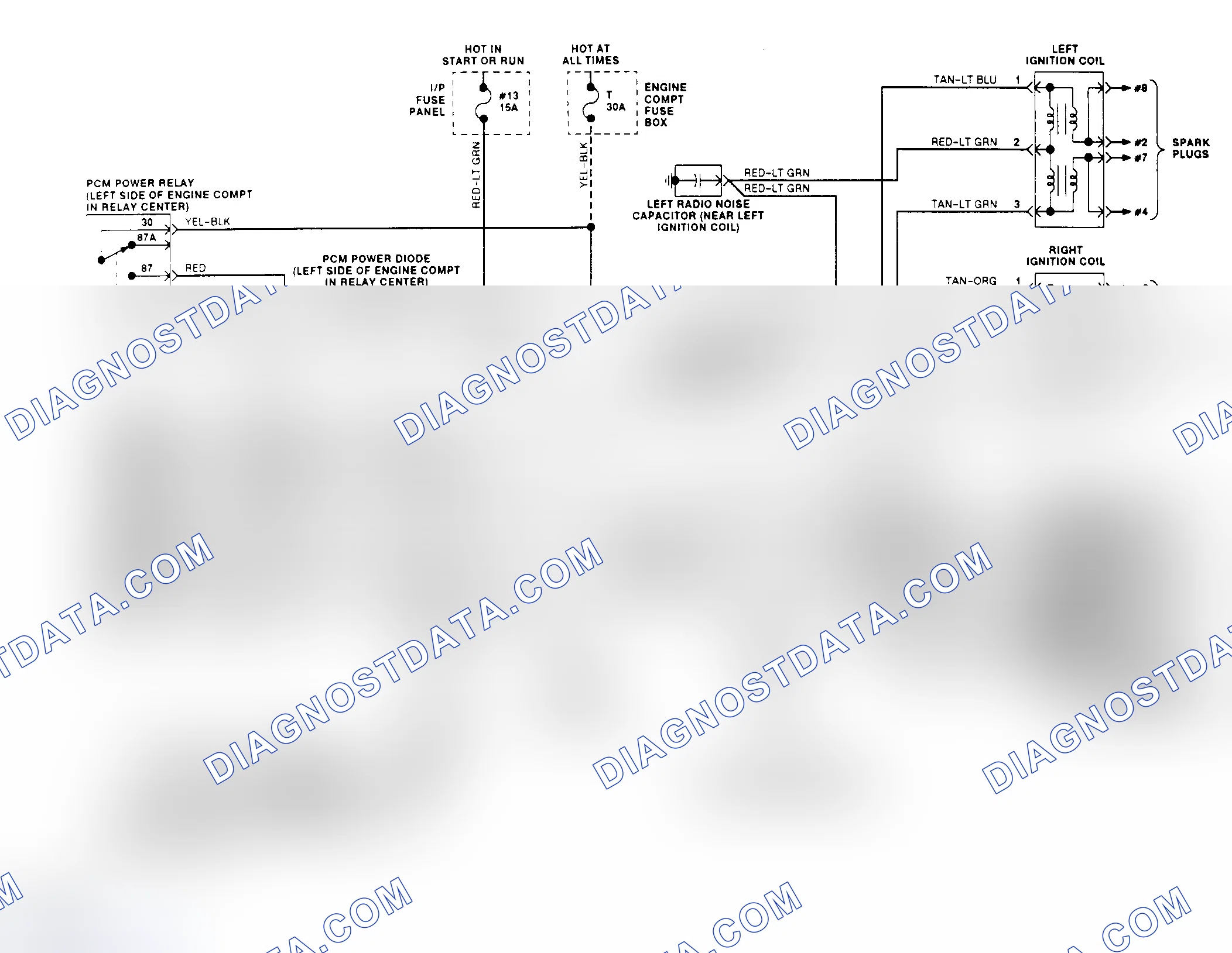 Scheme 158: EEC-IV Wiring Diagram (Town Car 4.6L - 3 of 3)