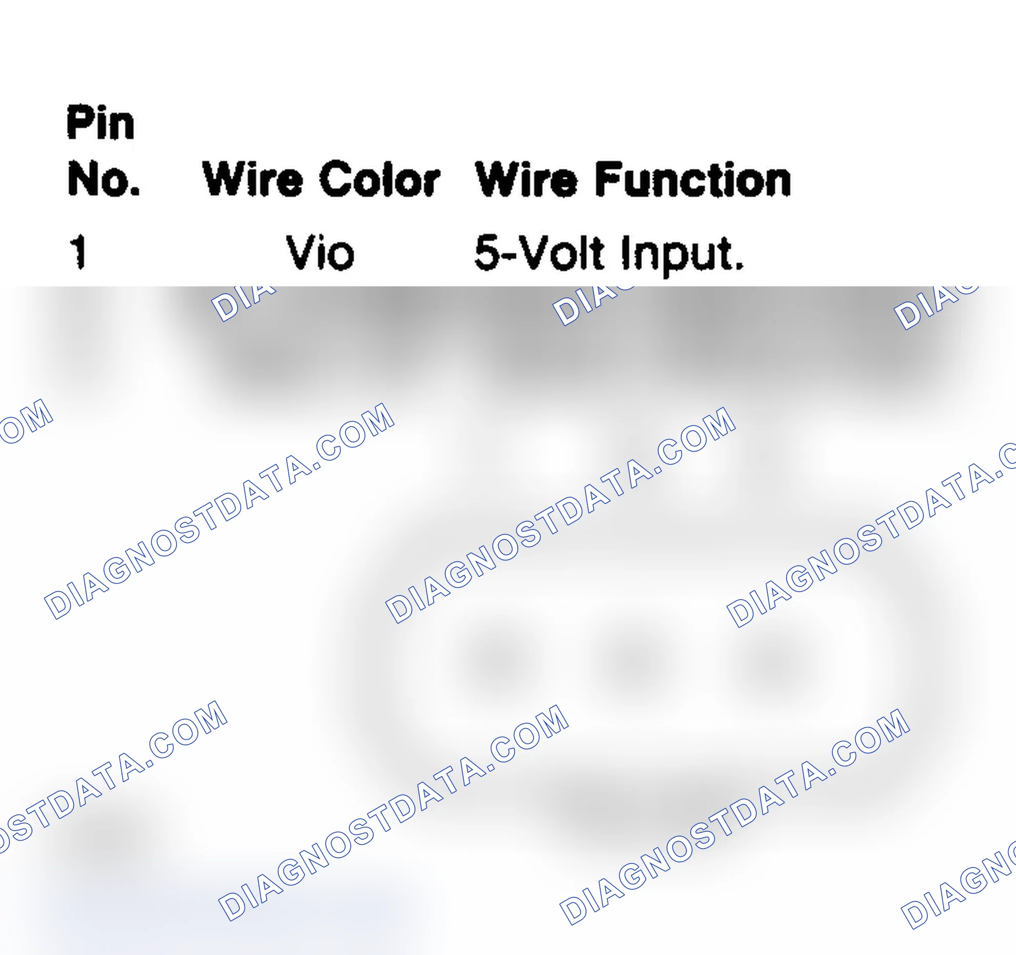 Scheme 109: MAP Sensor Connector Terminals (Non-Turbo)