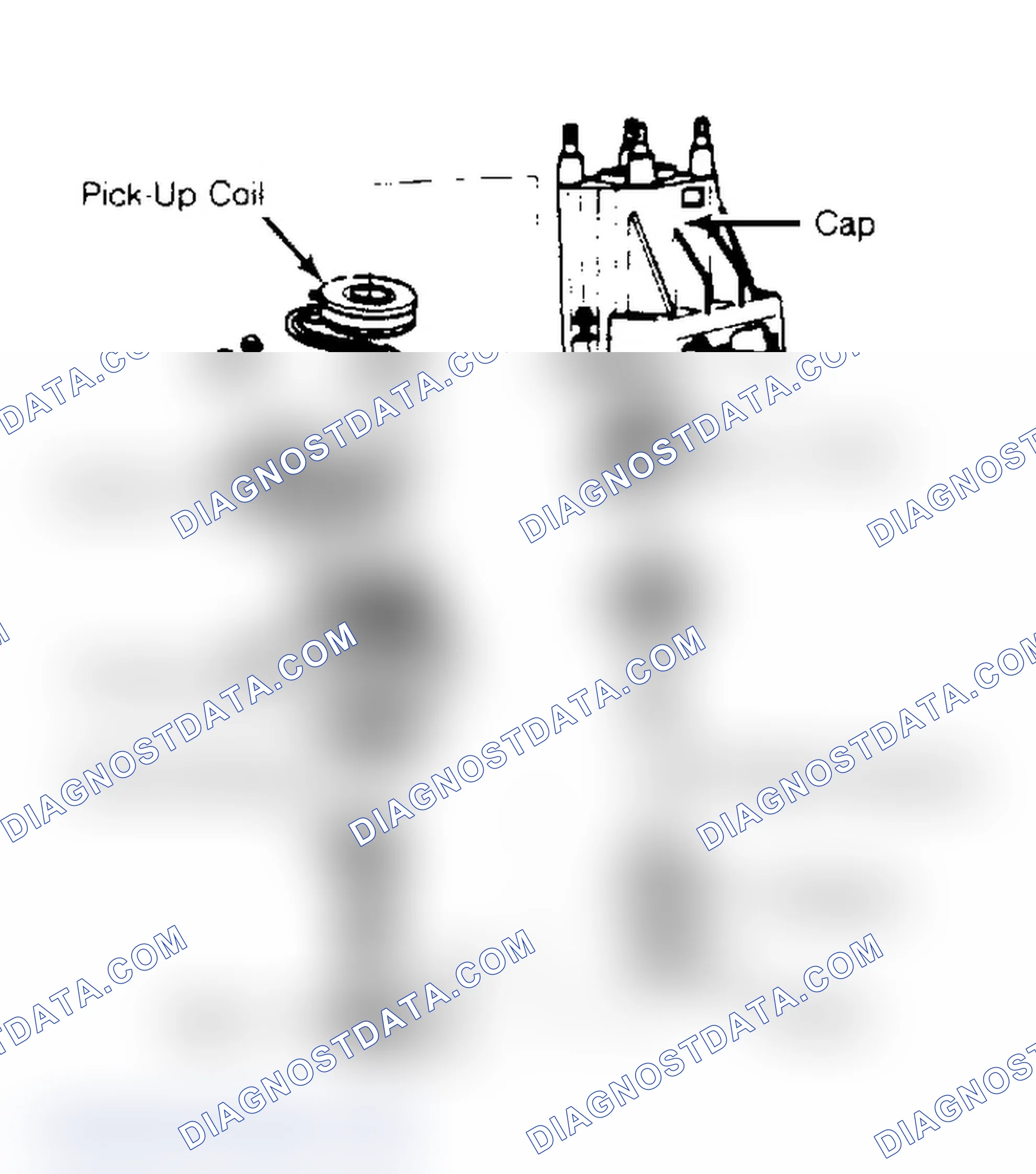 Scheme 12: HEI-EST Distributor Without Sealed Connector Timer core and pole piece have one tooth per cylinder.