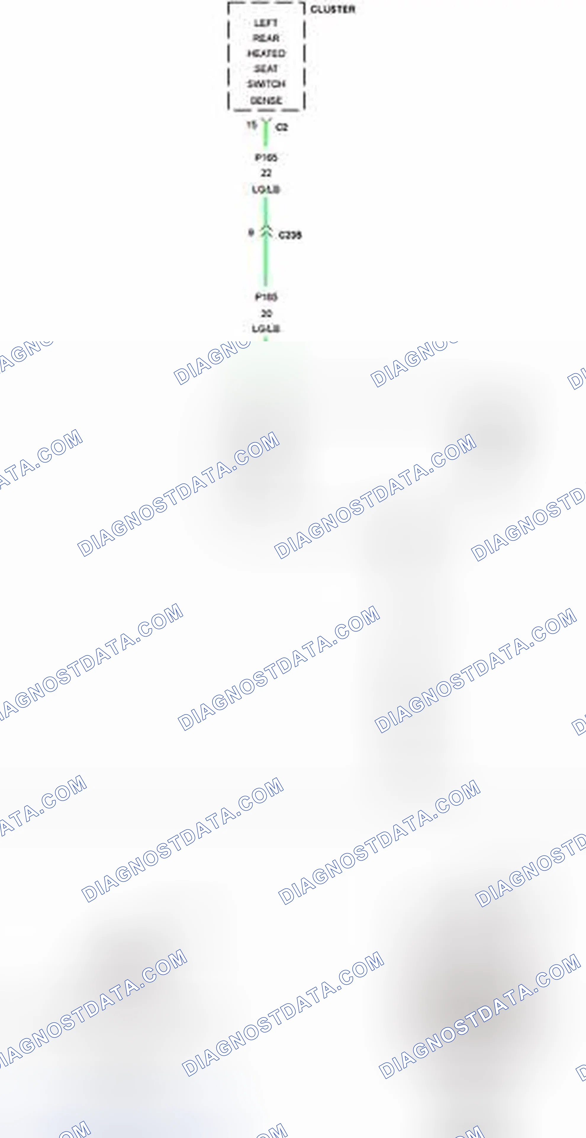 Scheme 386: B114C-LEFT REAR HEATED SEAT SWITCH STUCK