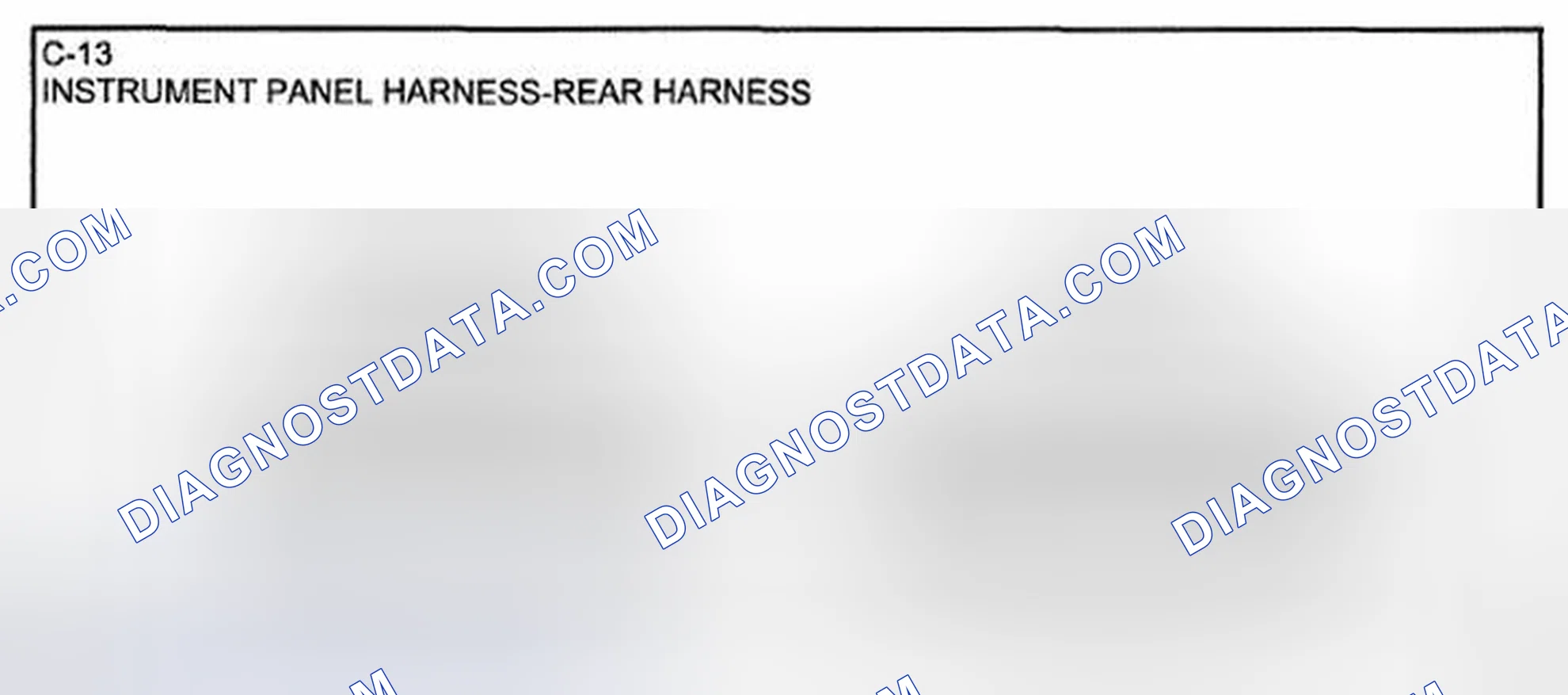 Scheme 45: Identifying Rear Instrument Panel Harness Connector Terminals (C-13)