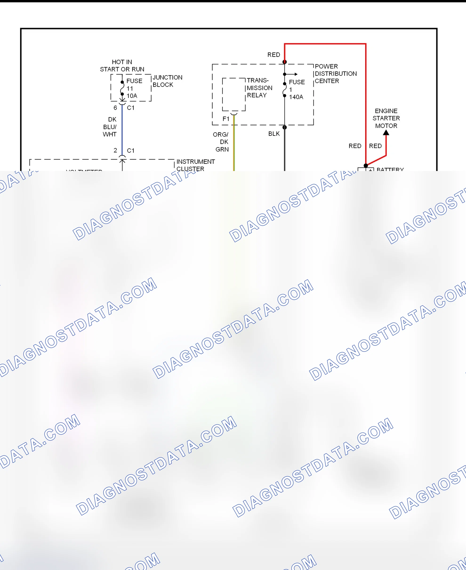 Scheme 4: Charging System Wiring Diagram (Ram Van & Ram Wagon)