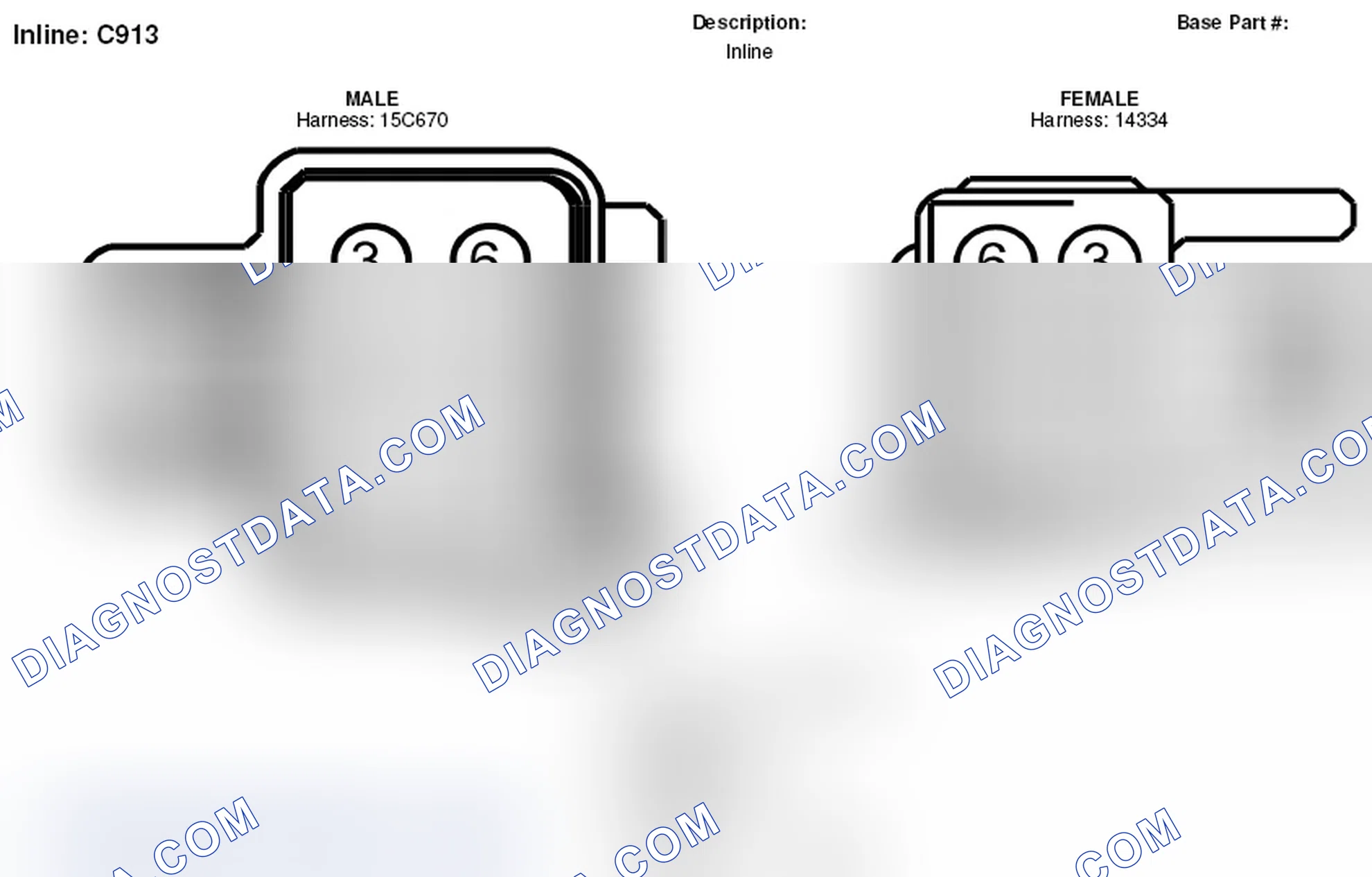 Scheme 245: Inline Connector End View (C913)