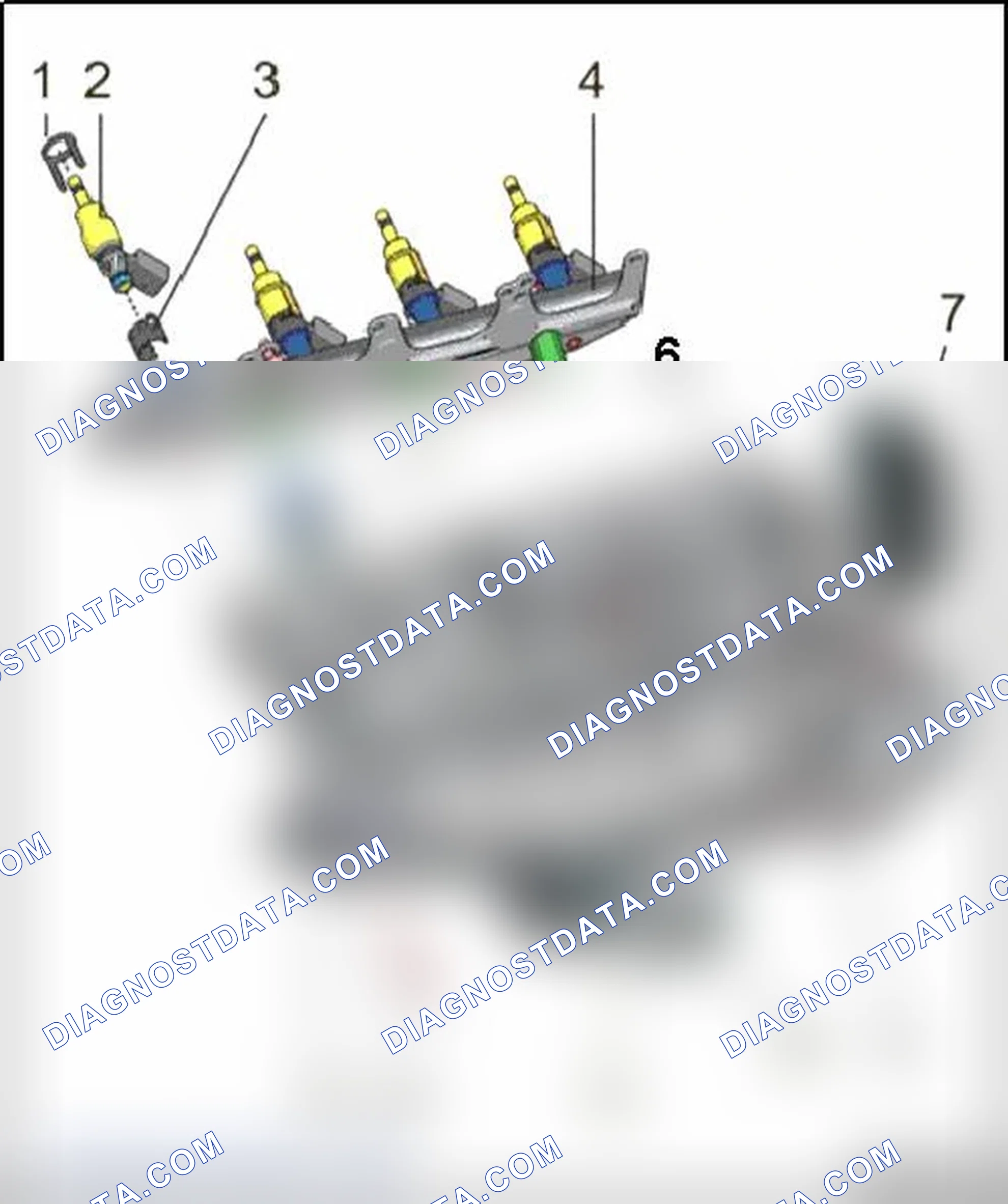 Scheme 117: FUEL RAIL ASSEMBLY OVERVIEW