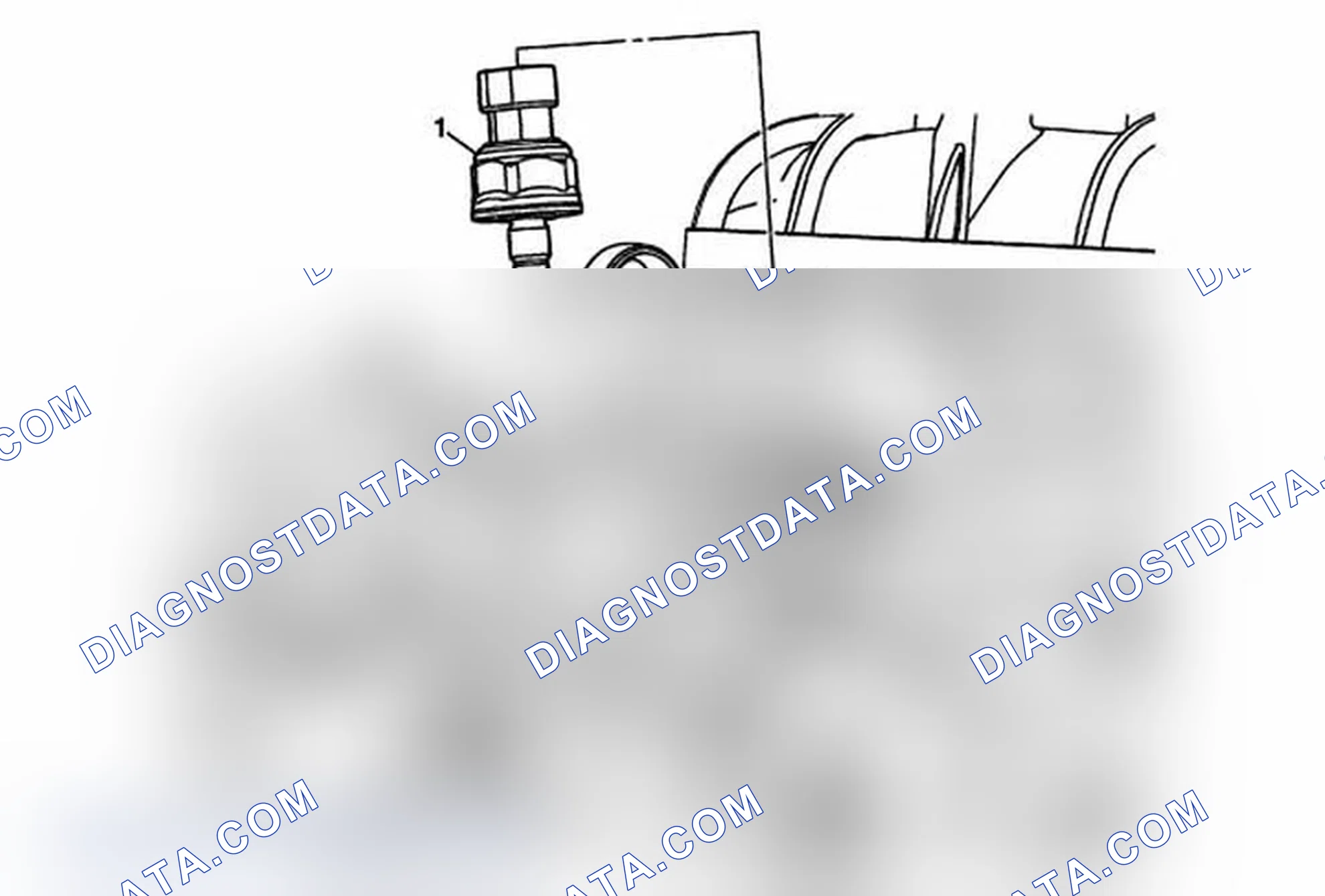 Scheme 62: Fuel Pressure Sensor Replacement - Fuel Injection Fuel Rail (LFW or LFX)