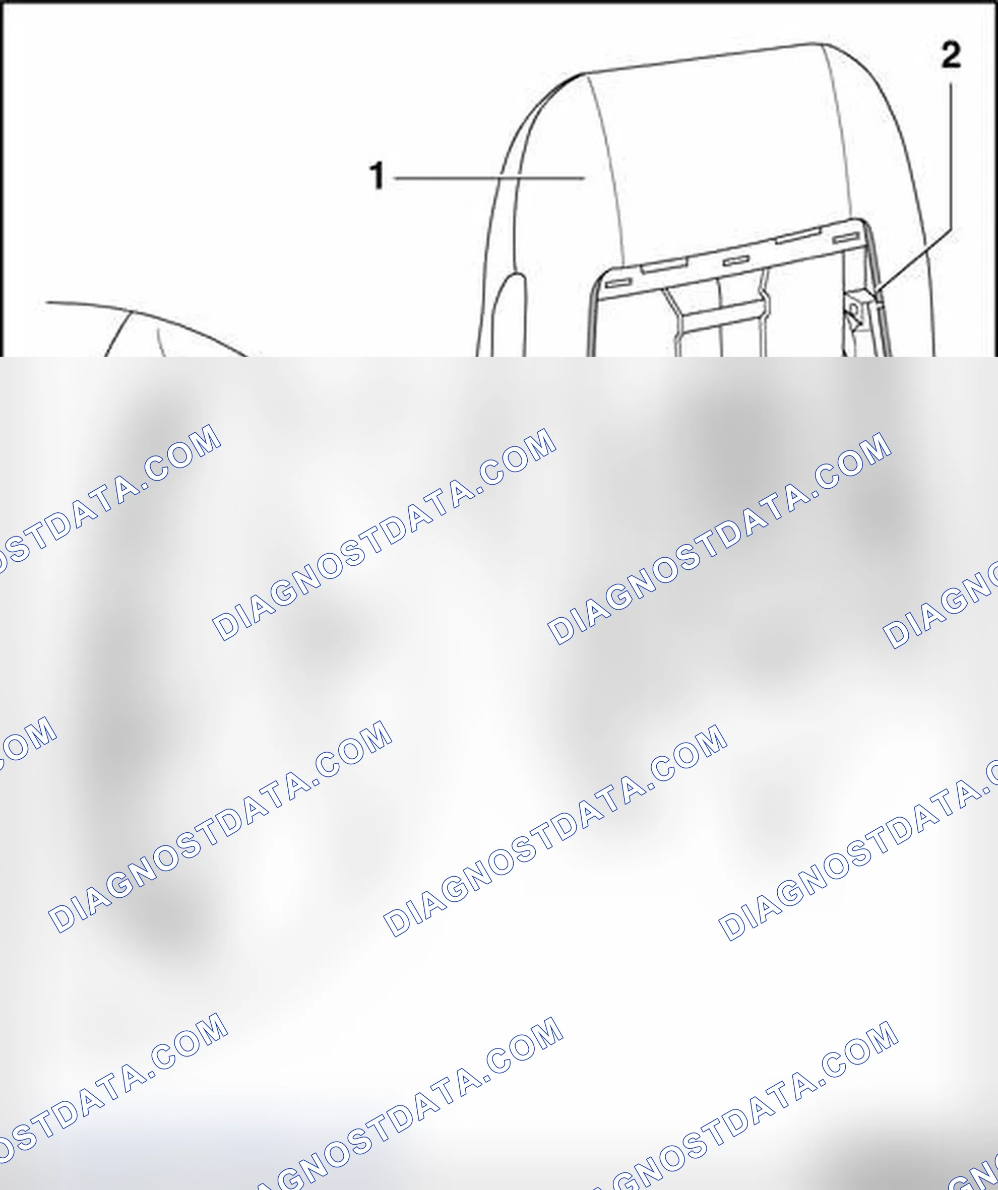 Scheme 266: Detaching cover and padding from backrest frame