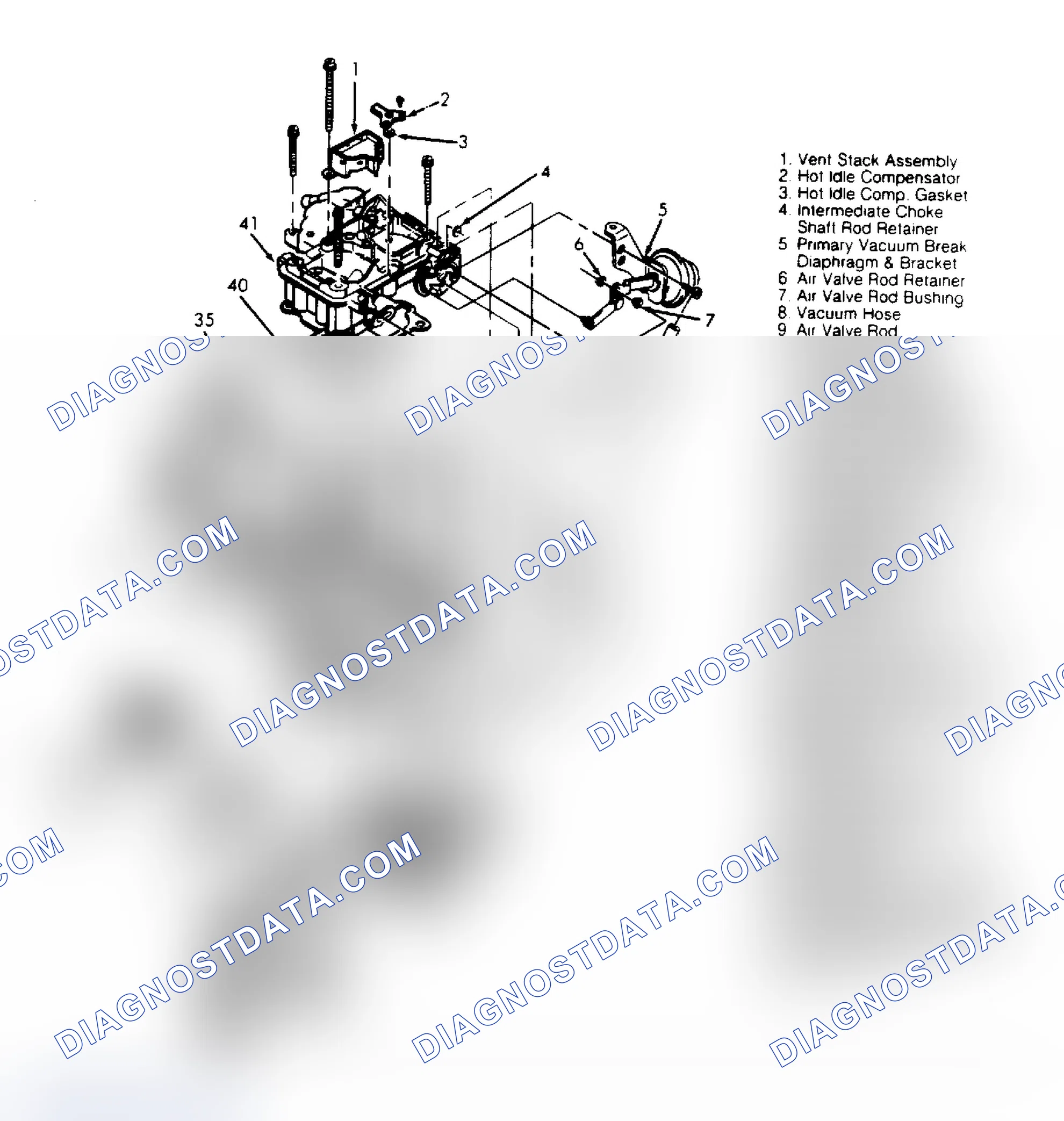 Scheme 28: Exploded View of Rochester Model 2SE Carburetor