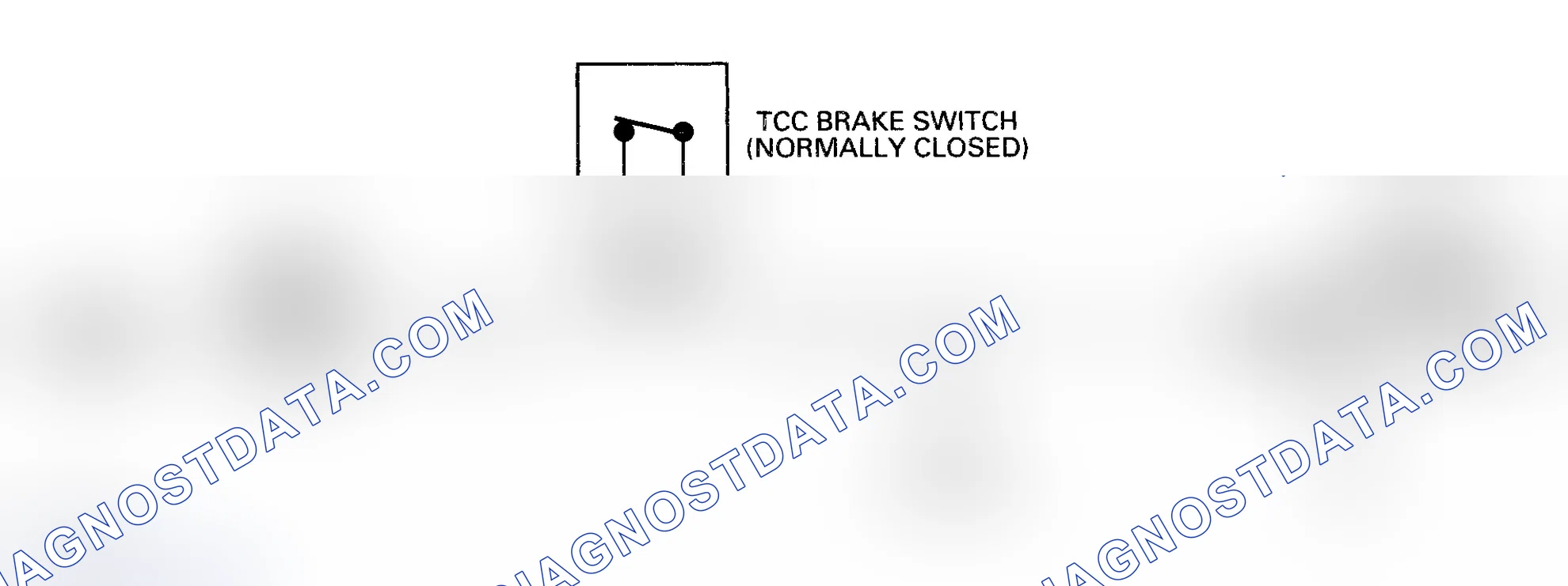 Scheme 266: Code P0703 Schematic ("S" & "T" Series 4.3L - VIN W) TCC Brake Input Circuit