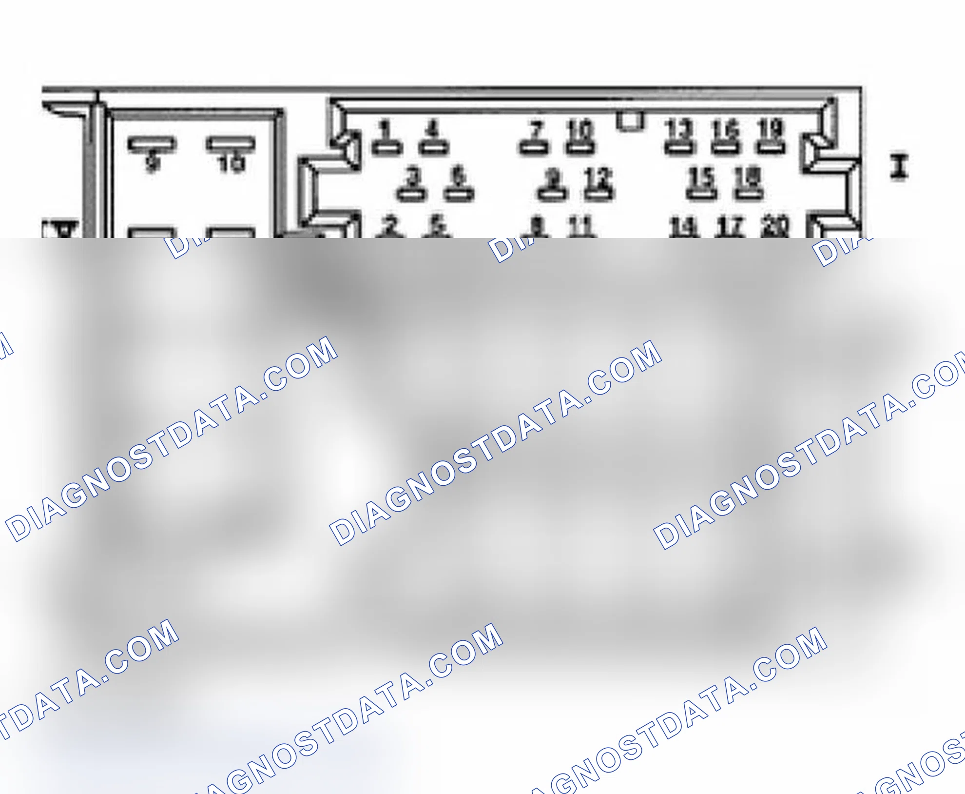 Scheme 287: Control module for navigation with CD-mechanism - J401-, Multi-pin connector assignments