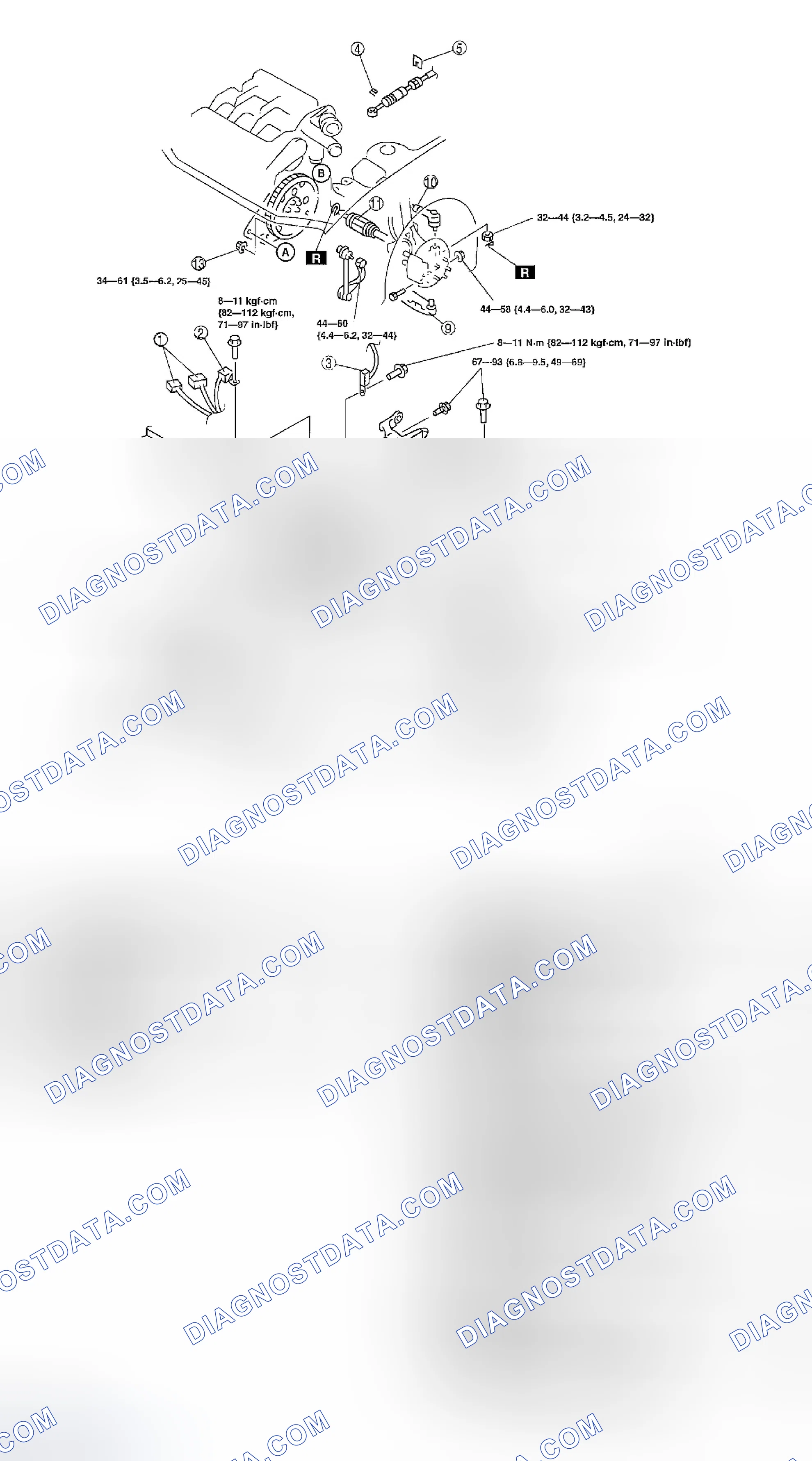 Scheme 220: AUTOMATIC TRANSAXLE REMOVAL/INSTALLATION