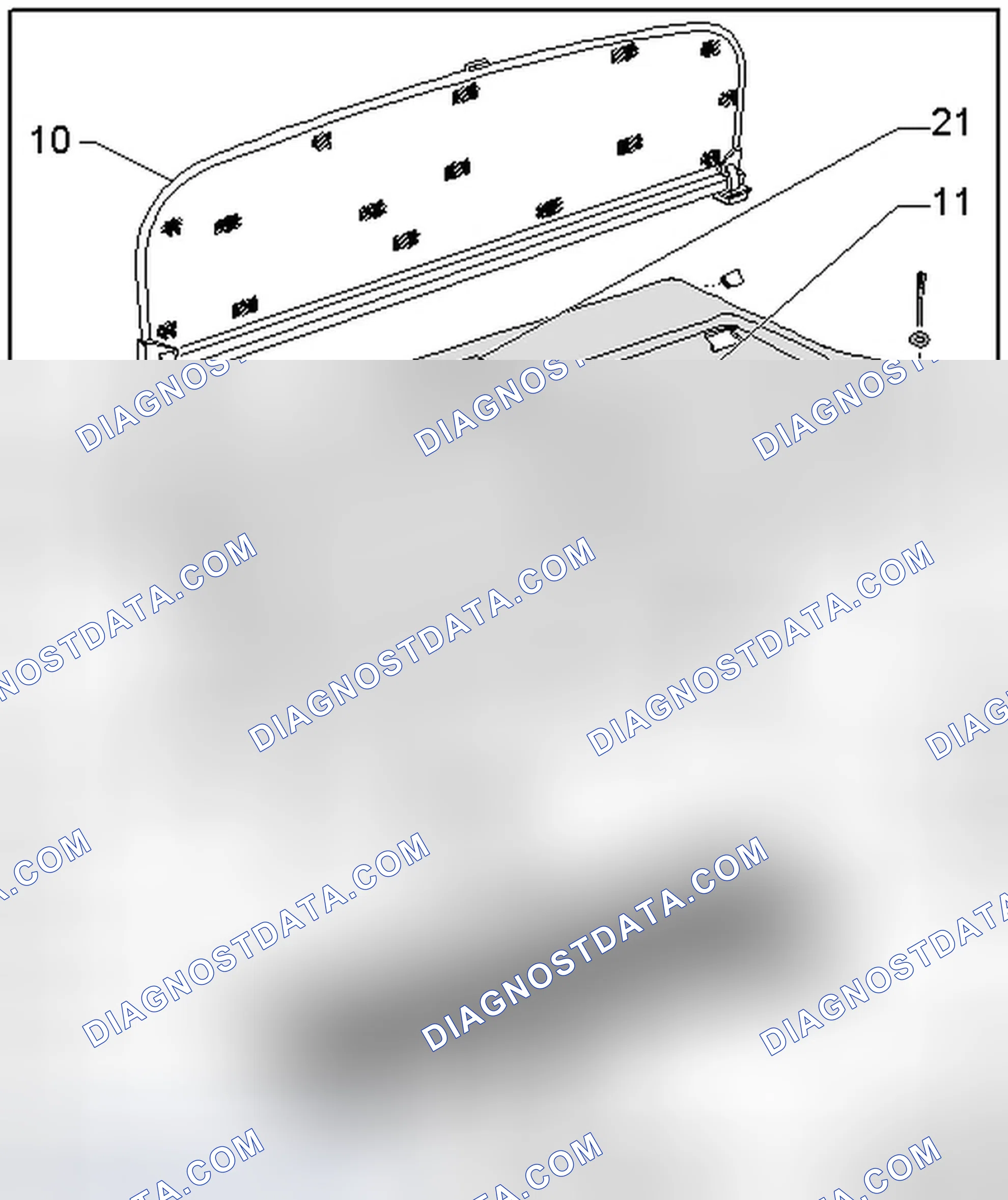 Scheme 21: REAR SHELF COMPONENT OVERVIEW