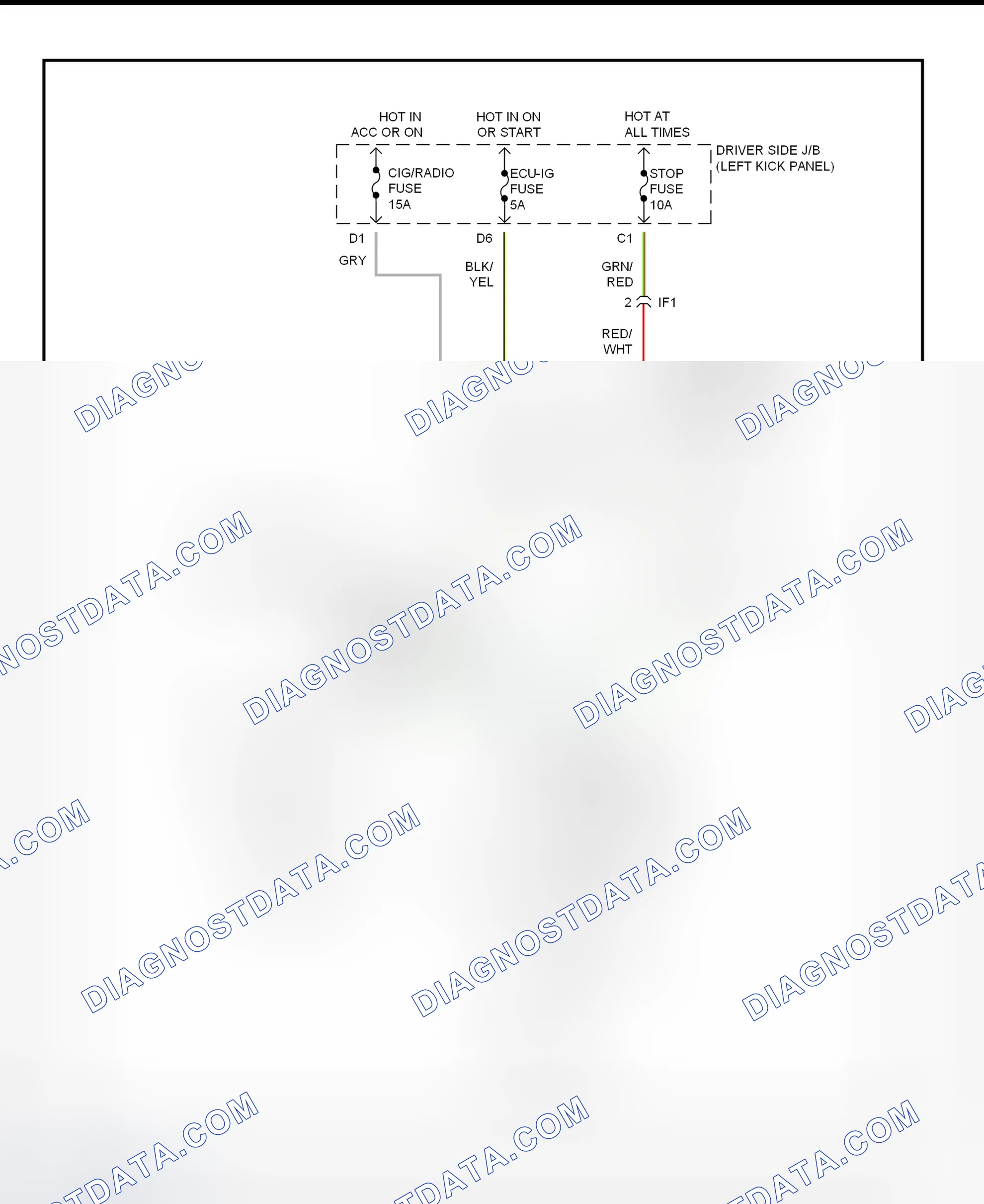 Scheme 17: Shift Interlock System Wiring Diagram (1996 Paseo)
