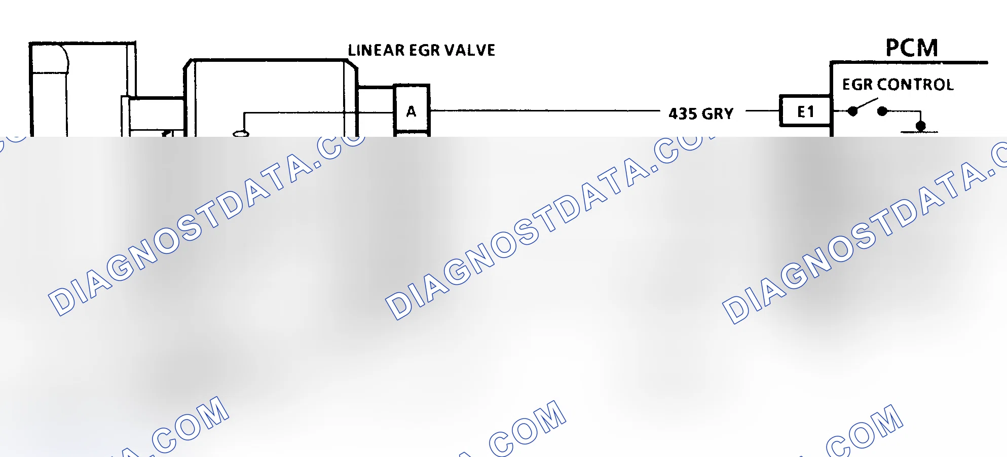 Scheme 255: Code 32 Schematic ("C" & "K" Series A/T) EGR Circuit Error With Linear EGR